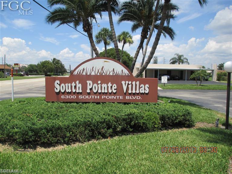 SELLER FINANCING AVAILABLE!! This is the perfect vacation or starter home! Located in a quiet (but not age restricted) Community, South Pointe Villas is walking distance to shopping, medical, several restaurants, and public park (Rutenberg Park). The Gulf beaches of Sanibel Island and Ft. Myers Beach are a short drive. Fully furnished Turnkey and tile throughout. Recently completed bathroom update in both bathrooms. Air Condition was relaced in 2025 (2 ton 15 SEER). The IMPACT WINDOWS (kitchen and both bedrooms were installed in 2025. The $543/month condo fees includes basic cable, lawn care, community pool, pest control, insurance, trash pickup, professional management, and reserves. Roofs were replaced in 2025 and exterior painting done in 2026. If you want affordable living in a convenient location, this is it. Note: Buyer paid $10,000 additional of furnishings.