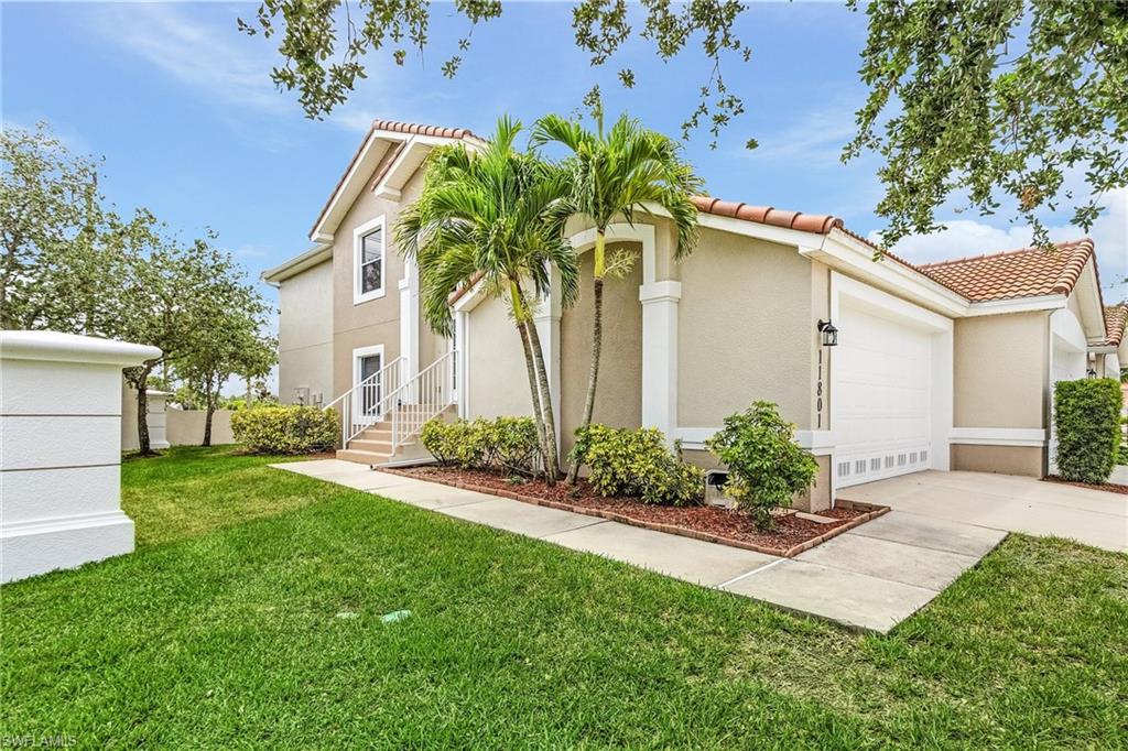 Located in the desirable Avalon Preserve community, 11801 Bayport Lane Unit 104 offers the perfect blend of comfort, convenience, and coastal living. This spacious home stands out with its abundance of storage, making it ideal for those who value organization and functionality. With a large 2-car garage and thoughtfully designed interior spaces, you'll have room for everything from beach gear to seasonal decor.  Fresh paing in living room, den, family room, hallways to laundry.  New hot water heater with warranty.

Step inside and you'll immediately notice the vaulted ceilings that add a bright, airy feel to the open floor plan. The home is tiled throughout, creating a clean, cohesive look that's both stylish and low-maintenance. Ceiling fans in every room keep air flowing and provide year-round comfort. One of the standout features of this home is its hurricane-impact sliding doors and rear windows, giving you peace of mind and added safety during Florida’s stormy seasons.

The master suite offers a true retreat with a generously sized bathroom featuring dual sinks, a relaxing soaking tub, and a separate walk-in shower. It’s designed for both comfort and practicality. The layout is ideal for everyday living or entertaining, and the abundance of natural light makes every room feel inviting.

Location is everything, and this home delivers. You're just a short drive from the pristine beaches of Sanibel Island and Fort Myers Beach. Whether you're in the mood for a day in the sun, boutique shopping, or waterfront dining, you’ll love being close to the vibrant downtown areas of Cape Coral and Fort Myers. Avalon Preserve also offers a quiet, gated environment with lush landscaping and a strong sense of community.

Whether you're looking for a primary residence, a seasonal getaway, or an investment property, 11801 Bayport Lane Unit 104 has all the essentials—and then some. With premium features, a smart layout, and proximity to Southwest Florida’s best destinations, this home is a must-see.