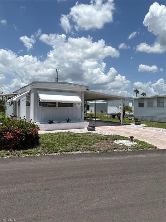 Welcome to your slice of Florida paradise! This beautiful, well-maintained, and fully furnished home is located in the much-desired, senior living at it’s best, pet-friendly Tamiami Village 55+ senior community. Featuring a bright 2-bedroom, 1 and a half bathroom layout with a spacious enclosed room, this home easily sleeps six or more guests. Perfect as a full-time residence, seasonal home or a lucrative seasonal rental! This property includes a land certificate, giving you significantly lower monthly maintanence fees. Enjoy premier community amenities just steps from your door, including multiple pools, hot tub, a fitness center, a clubhouse w./ pool table, community library, pickleball/shuffleboard and a sauna. Strategically located near Highway 41, you are minutes away from the best attractions, dining, and shopping Fort Myers and Cape Coral have to offer. Pack your bags and move right in!