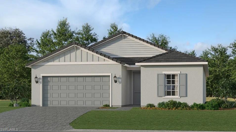 One or more photo(s) has been virtually staged, AI generated or rendered.  Experience resort-style living for an exceptional value at our gated community, offering new single-family homes, wellness-inspired amenities and close proximity to waterfront recreation in Alva, FL. This new single-story home is perfect for residents who live an active lifestyle. Two secondary bedrooms share a bathroom in the hall at the front of the home, while a third is around the corner with a private bathroom. Down the foyer is the open living area, which includes a kitchen, dining room and family room with a covered patio. The owner’s suite is tucked into the rear corner with an attached bathroom. Prices, dimensions and features may vary and are subject to change. Photos are for illustrative purposes only. Estimated delivery date is Nov/Dec 2026.