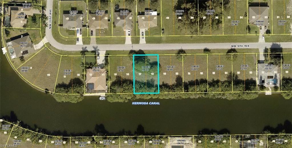 Affordable Residential lot on beautiful Hermosa Canal to build your future home. Great location with excellent access to Burnt Store Road and Pine Island Rd. Near the intersection of Tropicana Pkwy and Burnt Store Rd. Minutes away from Coral Oaks Golf Course, medical facilities, dining and shopping offerings.