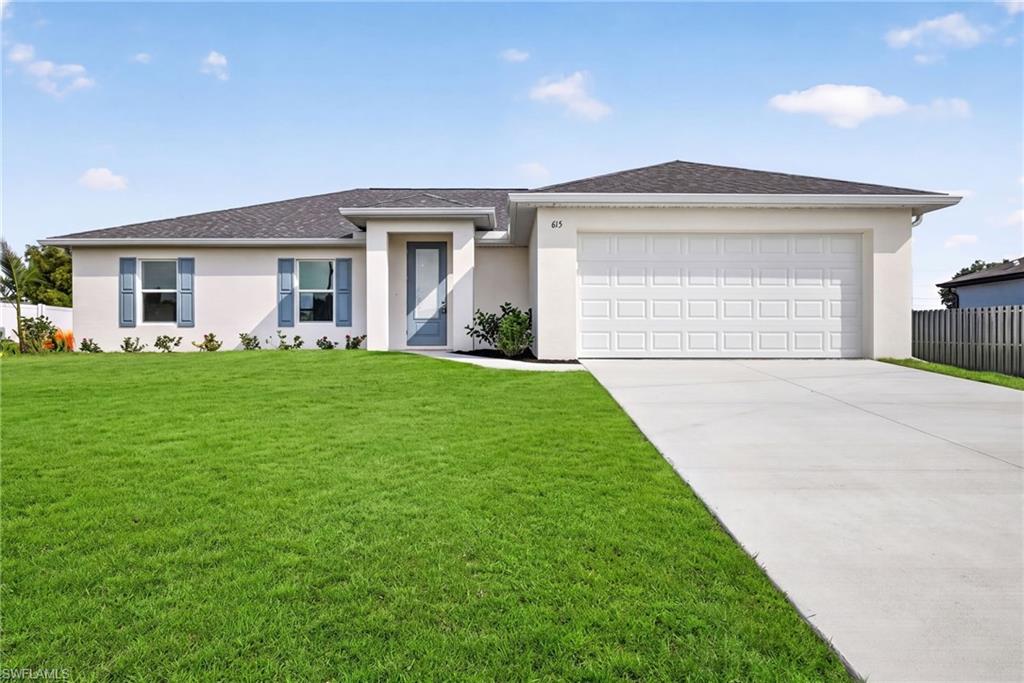 $15,000 CLOSING COST INCENTIVE ON THIS HOME!! Space, flexibility, and value come together in The Sunset Harbor. With four bedrooms and three full baths, this home offers a layout that works for a variety of buyers, including those needing space for guests, family, a home office, or multigenerational living. The two primary suites add even more flexibility and privacy. The kitchen is the heart of the home, featuring quartz countertops, stainless steel appliances, all-wood shaker cabinetry, and a large island overlooking the main living space. The open great room and dining area make it easy to stay connected whether you're hosting friends or enjoying a quiet night at home. LVP flooring runs through the main living areas, with carpet in the bedrooms. Outside, the generous lot gives you plenty of possibilities to create the backyard you've always wanted, including the option for a future pool. Not located in a FLOOD ZONE and built with IMPACT WINDOWS, this home offers some important advantages when it comes to Florida living and insurance costs. If you're looking for a new construction home with a versatile floor plan, quality finishes, and room to make it your own, this one is worth a look. NO FLOOD ZONE + IMPACT WINDOWS = LOW INSURANCE. Modern design, quality construction and unbeatable value. One or more photo(s) was virtually staged. This is the Sunset Harbor plan
