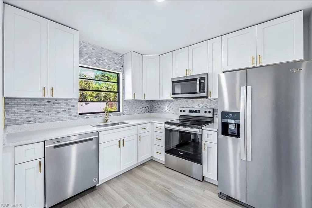 Flexible 3-bedroom starter home with investment potential, situated in a quiet neighborhood near US-41, Pine Island Road, Tamiami Trail, and within walking distance of nearby schools.
The interior was cosmetically renovated in 2024, including the addition of a fourth bedroom converted from the living room. The layout allows flexibility to retain the additional bedroom or restore the space to a family room.
Currently used as a rental, the property has a lease expiring in February 2027. The tenant has a history of timely payments and prefers to remain through the lease term but is flexible regarding an earlier vacancy.
Kitchen appliances were purchased new approximately two years ago, and the water heater was replaced in 2025. The attached garage offers potential for future ADU, studio, or efficiency conversion, subject to zoning and permitting requirements. The spacious backyard offers room for a potential future pool.