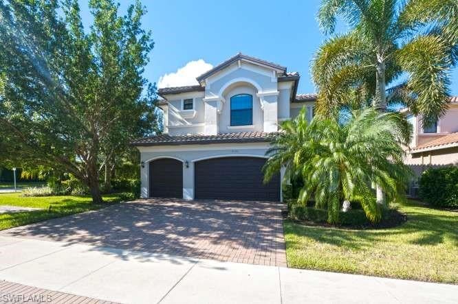 One or more photo(s) has been virtually staged, AI generated or rendered.  PRIVACY, PEACEFUL LAKE VIEWS, SPECTACULAR SUNSETS, AND ROOM TO CREATE YOUR OWN PRIVATE POOL RETREAT! These are the features that make this beautifully updated SHIRAZ model in STONECREEK feel like your own slice of paradise. Set on an oversized corner lot, the home offers a wonderful sense of openness and privacy, surrounded by lush landscaping and a tranquil waterfront backdrop.

Inside, the home is MOVE-IN READY, freshly painted throughout, with NEW LUXURY VINYL FLOORING ON THE SECOND FLOOR, BEAUTIFUL UPDATED LIGHTING, AND SLEEK MODERN CEILING FANS that give the home a fresh, contemporary feel. A HOME WARRANTY IS ADDED for added peace of mind.

The spacious floor plan features a main-level guest bedroom or office with a full bath, formal living and dining areas, a mudroom, and an open Florida room. The chef’s kitchen is designed for both everyday living and entertaining, with quartz countertops, a large center island, natural gas cooking, and a walk-in pantry.

Upstairs, you’ll find FIVE ADDITIONAL BEDROOMS, including an expansive primary retreat with dual closets and TWO ENSUITE BATHS, one featuring a Roman tub.

Enjoy the Stonecreek lifestyle with resort-style amenities including lap and resort pools, spa, tennis, pickleball, fitness center, and a vibrant calendar of social and recreational activities for residents of all ages. The community offers an active, welcoming lifestyle with plenty of opportunities to connect and enjoy the neighborhood. All of this in an A-RATED SCHOOL ZONE, less than 10 miles from Gulf beaches, fine dining, shopping, and everything that makes North Naples such a desirable place to call home.