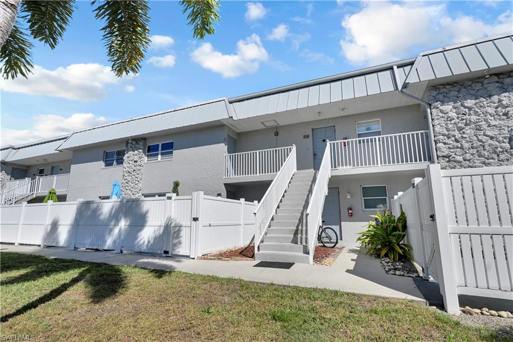 Welcome to easy Florida living at this perfectly located 1/1 condo in the heart of Fort Myers! This inviting condo offers comfort, convenience, and a low-maintenance lifestyle ideal for seasonal residents, first-time buyers, or anyone looking to enjoy Southwest Florida year-round. Step inside to a bright and functional layout featuring an open living area with easy access to the eat in kitchen, designed for everyday living. Enjoy the outdoors on the private balcony lanai with slider access from the living room. Enjoy peaceful mornings or evening breezes — the perfect spot to unwind. The kitchen offers ample cabinetry and workspace, making meal preparation simple and enjoyable. Large windows allow natural light to flow throughout the space creating a warm and welcoming atmosphere. The cozy bedroom is a relaxing retreat. All rooms were freshly painted. The patio overlooks the beautiful landscape and golf course. Updated kitchen and bathroom. Residents enjoy beautifully maintained grounds and community amenities while being centrally located near shopping, dining, medical facilities, golf courses, and just a short drive to Southwest Florida’s world-famous beaches. Whether you’re searching for a seasonal escape, investment opportunity, or full-time residence, this condo delivers location, lifestyle, affordability and value all in one!