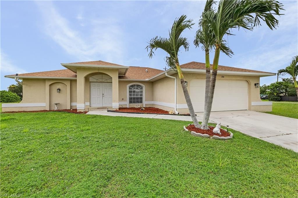 Welcome to 1106 NW 7th Place, Cape Coral, FL—a beautiful 4-bedroom, 2-bath pool home offering the perfect blend of comfort, style, and convenience. The spacious open-concept great room creates a bright, inviting space for everyday living and entertaining, while the desirable split-bedroom floor plan provides added privacy for the primary suite.

The primary suite features a well-appointed bath with a relaxing soaking tub, separate shower, and ample space to unwind. Step outside to your own private backyard oasis with a sparkling pool, ideal for enjoying Florida's sunshine or hosting family and friends.

Conveniently located near shopping, dining, schools, and everyday amenities, this home combines a functional layout with an excellent location. Whether you're looking for a full-time residence, seasonal retreat, or investment opportunity, this move-in-ready home is one you won't want to miss!