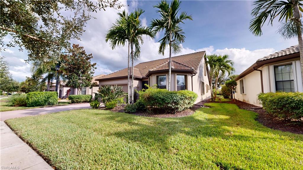 2ND-LEVEL LOFT OPTION | CUSTOM EXTENDED LANAI WITH SPA | PREMIUM WATERFRONT HOMESITE | PANORAMIC WATER VIEWS

EXCEPTIONAL WATERFRONT LIVING IN DEL WEBB NAPLES! Discover this beautifully appointed “Abbeyville” model with second-level loft option, perfectly situated on a premium waterfront homesite in the prestigious 55+ community of Del Webb Naples at Ave Maria, Florida. Offering 2,228 sq. ft. of living space, 3 bedrooms, a flex room, spacious loft, 3 full baths, and a 2-car garage, this exceptional residence combines thoughtful design, impressive upgrades, and breathtaking water views.

The centerpiece of this home is the custom extended rear lanai featuring panoramic screening and approximately 645 sq. ft. of outdoor living and entertaining space. Relax in the your "Hot Spring Jetsetter" Spa while enjoying the tranquil waterfront setting and picturesque views.

The second-level loft option provides exceptional versatility, featuring a generous loft, third bedroom, third full bath, and two walk-in closets—creating an ideal private retreat for visiting guests, a home office, hobby space, or additional living quarters.

Interior appointments include 42-inch kitchen cabinetry with crown , granite countertops, tile backsplash, stainless steel appliances, diagonal tile flooring throughout the first level, and plantation shutters. The primary suite showcases an elegant tray ceiling and a beautifully appointed bath featuring a separate Infinity glass-enclosed shower and soaking tub.

Additional enhancements include hurricane accordion shutters, PVC garage flooring, and overhead garage storage.

Enjoy the extraordinary resort lifestyle at the Oasis Club, featuring resort and lap pools, Jacuzzi, state-of-the-art fitness center, 12 pickleball courts, 2 tennis courts, 4 bocce courts, golf simulator, billiards, movement room, library, catering hall, and full-time activities director. Golf enthusiasts will appreciate the community's semi-private championship-style golf course, complete with golf pro shop, on-site golf professional, and restaurant.

Experience exceptional waterfront living, outstanding amenities. "Come Experience the Beauty that is Ave Maria"!