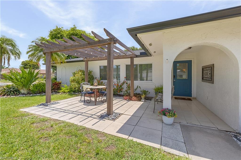 This unique custom home offers a flexible and functional layout with 4 bedrooms and 3 full baths, including two spacious primary suites. The split-bedroom floor plan provides excellent separation of space, while two living areas and 2 dining areas center around the large kitchen. There’s plenty of opportunities for a home office or 2.
Great for large families, in laws and guests. But also for some extra income. 
3 of the 4 bedrooms have direct access and surround the screened in pool area. The oversized pool enclosure features a large covered lanai, ample space for outdoor dining and entertaining plus a convenient kitchen pass-through window. There’s lots of space on the pool deck for lounging in the sun or floating in the pool. Plus an outdoor shower. Beyond the pool, a lush tropical garden and fire pit create a private backyard retreat.
The home's versatile design offers a variety of living arrangements, enhanced by separate wings and multiple gathering spaces. Plus there’s newer: Appliances, A/C, Roof, Gutters, Flooring, Irrigation System, Primary Bath & some Windows.
Located just minutes from the McGregor Corridor, you'll enjoy convenient access to Fort Myers Beach, Sanibel and Captiva Islands, as well as the restaurants, shops, and entertainment of Downtown Fort Myers.
With Voluntary HOA fees, you'll appreciate the added flexibility (no HOA rules to follow) and no monthly HOA fees. This one-of-a-kind property must be seen in person to fully appreciate its unique design, outdoor living spaces, and exceptional versatility.