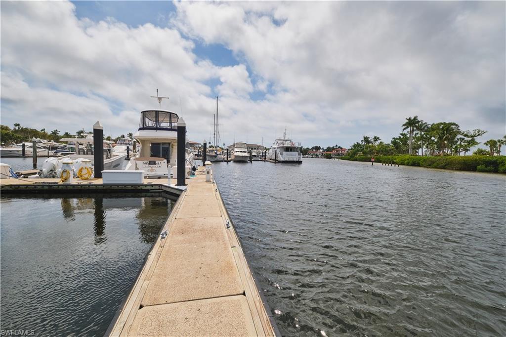 100' Boat Slip rarely available in beautiful Gulf Harbour Marina.   F Dock,  F 13 & 14.   Concrete floating dock with lots of room for your yacht.   This slip is on the end of the dock (T-slip).  Boat docks this large are hard to find.   Membership is not required in the Club, but is available from time to time for an additional fee.  Membership is required to use the facilities.