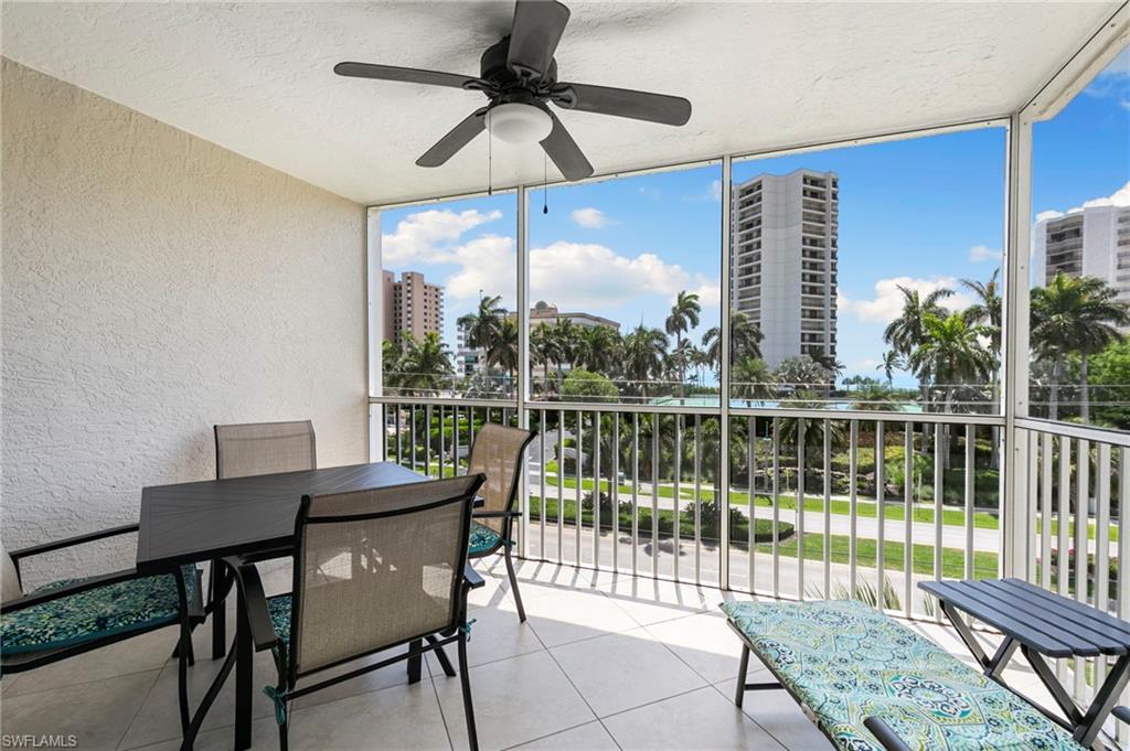 Beautiful Gulf views from this impeccably maintained 4th-floor condo, just steps from the south beach access. Weekly rentals allowed, making this one of Marco Island's premier investment opportunities.
Features include impact windows and doors, newer appliances, west-facing exposure, covered carport, private storage, and turnkey furnishings. The south building offers the closest beach access in the complex. Spacious primary suite with large walk-in closet and in-unit washer and dryer.
Resort-style amenities include pickleball, tennis, heated pool, grilling area, and bike storage.  Brand new AC installed August of 2026!