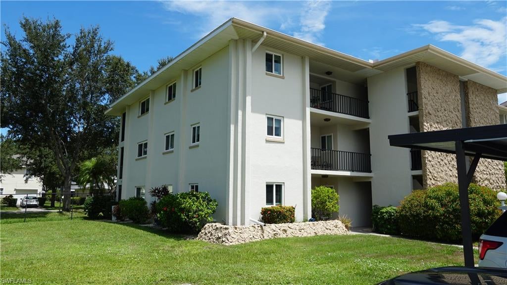 Opportunity awaits in centrally located Barkeley Square! This first-floor, end-unit condominium offers 2 bedrooms, 2 baths and approximately 1,107 square feet of living space, along with an enclosed lanai and assigned covered parking.

The unit already offers several desirable updates, including a spacious kitchen with solid-surface countertops, stainless steel appliances, tile backsplash and ample cabinetry. The main living areas provide a comfortable living and dining arrangement that opens to the enclosed lanai, creating additional space to relax and enjoy the Florida lifestyle.

The primary project for the next owner will be completion of the two bathrooms. Following prior plumbing and remediation work, portions of the bathrooms were opened and have not been reassembled. Fixtures are present, but the bathrooms are not currently functional and will require drywall, finish work and reassembly before use. The remainder of the unit appears to offer a good foundation for a buyer prepared to complete the unfinished work and add their own cosmetic touches.

Barkeley Square offers an appealing collection of community amenities including a swimming pool, clubhouse, fitness center, tennis and shuffleboard courts, sauna, and barbecue/picnic areas. The community's central Fort Myers location provides convenient access to shopping, dining, healthcare, major roadways, Southwest Florida International Airport, and the many recreational opportunities of Southwest Florida.

With more than 1,100 square feet, two bedrooms and two baths, an updated kitchen, enclosed lanai, covered parking, and a first-floor end-unit location, this property offers plenty to work with for an investor, renovation buyer, or owner looking to finish the remaining improvements to their own specifications.

Property is being sold AS-IS. The bathrooms are not currently functional. Buyers should independently evaluate financing eligibility based upon the property's present condition and are encouraged to conduct thorough inspections and independently verify the condition and functionality of all systems, components, appliances and improvements.

Buyers should also independently verify current condominium fees, assessments, insurance, amenities, rental and pet restrictions, and all other association requirements.

Agents: Please review all private remarks and MLS supplements prior to scheduling a showing or submitting an offer.