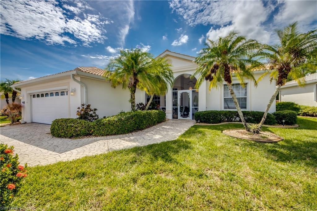 Come and view this gorgeous, completely updated IBIS 3 model located in fabulous Herons Glen.  This home has 3 bedrooms and 2 bathrooms with an Open Concept feel.  The front loggia is screened and will allow a breeze with the front door and beautiful lanai doors opened.  The lanai has 2 huge sliders that boasts a delightful Preserve view.  All tile flooring throughout, updated kitchen with Stainless Steel appliances, a breakfast bar and separate dining space.  Indoor laundry room with a large closet.  The home comes with a Golf Cart.  Herons Glen has all the Amenities you could dream of:  Restaurant, Bar, Ballroom, Fitness Center, Championship Golf Course, Pickleball, Tennis, Bocce, Shuffleboard, Libraries and Billiards. This Home is rented for the Season; 12/1/26 - 2/28/27.