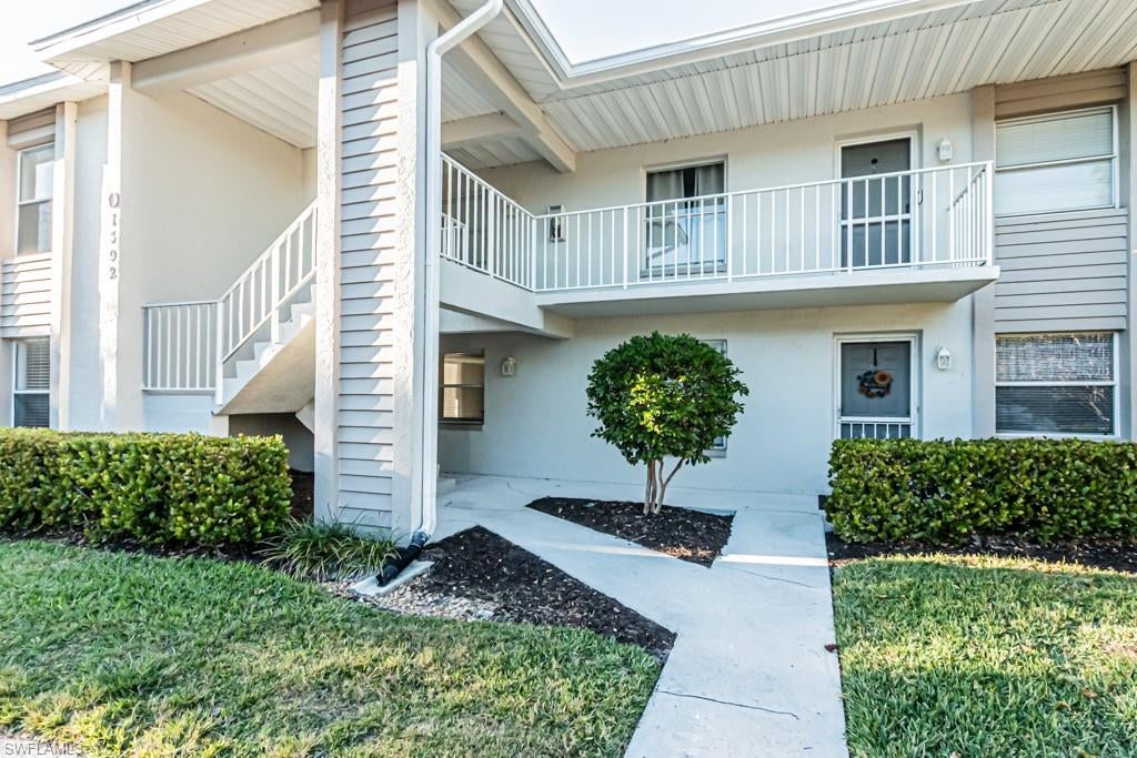 Fully remodeled first-floor corner condo in Canterbury Village featuring 3 bedrooms, 2 bathrooms, and two parking spaces. This beautifully updated, move-in-ready residence offers tile flooring throughout, a stylish kitchen with granite countertops and stainless steel appliances, and tastefully renovated bathrooms. The bright, open living and dining area provides a comfortable and inviting space for everyday living and entertaining. Relax on the screened lanai with desirable southeastern exposure, with the community pool just steps away. Ideally located near Berkshire Commons for shopping, dining, and everyday conveniences, approximately 15 minutes from Naples’ beautiful beaches and downtown Naples, and close to Golden Gate Community Park, featuring an aquatic complex, fitness center, sports courts, and more. A wonderful opportunity to enjoy a beautifully remodeled condo in a convenient Naples location.