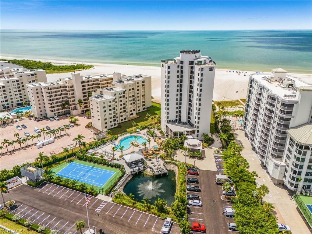 Experience elevated coastal living at Pointe Estero, where this exceptional condo captures sweeping Gulf views, spectacular sunrises, and the relaxed sophistication of Fort Myers Beach.  Rising above the sugar-white sands on the island’s desirable south end, this beautiful fully furnished 2-bedroom, 2-bath condo offers an exceptional combination of privacy, luxury, and income potential. Pointe Estero provides a rare sense of space and exclusivity, complemented by modern architectural design and an impressive contemporary lobby.  Ownership is effortless, with the option to participate in SunStream’s on-site rental program.  Outside, Pointe Estero delivers a true resort-style experience with recently redesigned amenities, including: resort-style pool with waterfall, oversized spa/hot tub, new tennis and pickleball courts, gazebo with grills, tv's and firepits, beautifully landscaped tropical grounds, and direct beachfront access.  Ideally situated on Fort Myers Beach, you are just moments from island dining, shopping, entertainment, and nightlife, with convenient access to Bonita Springs and Naples.  With its rare location, sweeping Gulf views, beachfront setting, upscale renovations, and optional rental potential, this residence offers a distinctive opportunity to enjoy the best of Southwest Florida coastal living.
Beachfront - Gulf views - Resort amenities - Income Potential - Luxury living at Pointe Estero.