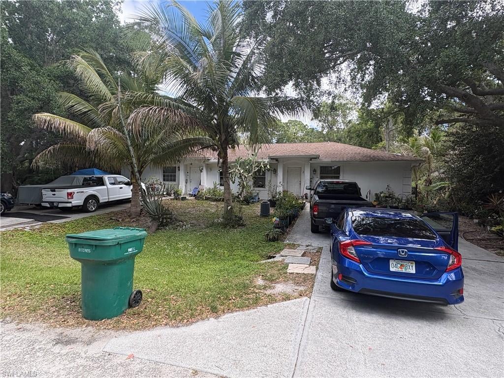 Duplex located in sought after SOUTH NAPLES!!  Each side is a 3 bedroom 2 bathroom.  Duplex sits on a double lot.   Has city water sewer.  Just minutes from Olde Naples, world-class beaches, dining, shopping, and entertainment, this duplex combines strong rental demand with long-term investment potential.  Current tenants have been there a long time paying under market rent.  Great long term investment or live in one side and keep other rented.  Several new homes on the street and one under construction!