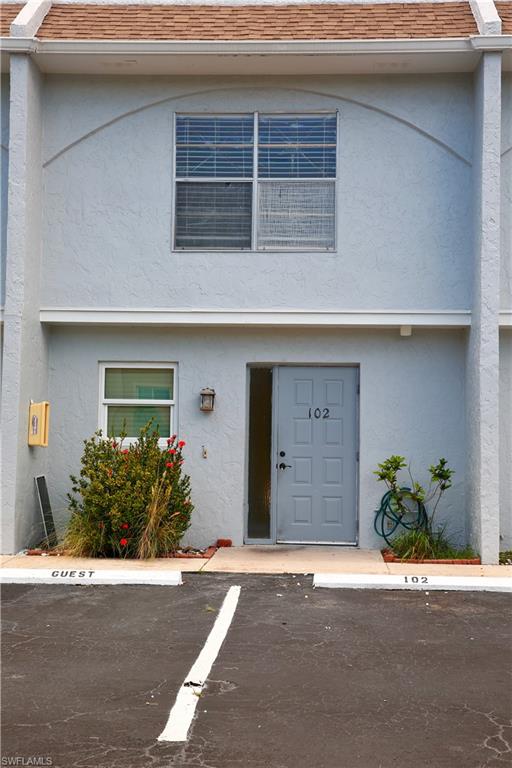 A beautifully maintained townhouse located in one of Cape Coral's most desirable southwest neighborhoods. This move-in-ready residence offers the perfect combination of comfort, convenience, and low-maintenance living. The thoughtfully designed floor plan features spacious living areas, abundant natural light, and comfortable bedrooms, creating an inviting atmosphere for both everyday living and entertaining. Downstairs, an open-concept spacious living area/dining space led to a private patio where you can enjoy the view of the serene community pool. Upstairs, two generous bedrooms and a full bath provides comfort and lots of storage. Recent updates include a new roof, new A/C system, and fresh interior paint, providing peace of mind and modern appeal for years to come.  Ideally situated near shopping, dining, entertainment, and Cape Coral's waterfront attractions, this property offers easy access to everything Southwest Florida has to offer. Whether you're searching for a primary residence, seasonal retreat, or investment opportunity, this well-maintained townhouse is ready for its next owner. Don't let this one pass you by, make your private showing today!