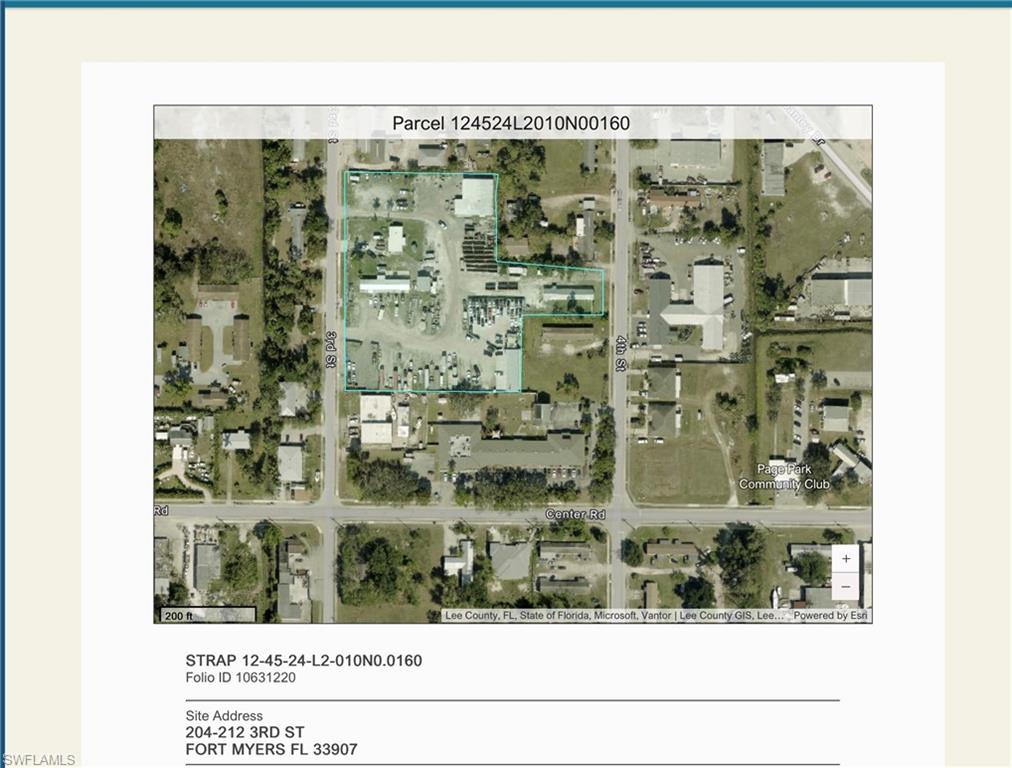 Prime 3.86± acre industrial/commercial redevelopment site with IL & C-2 zoning near Page Field Airport and US-41. Existing month-to-month tenants provide interim income. Ideal for IOS, warehouse, contractor yard, flex industrial, or owner-user redevelopment opportunity.