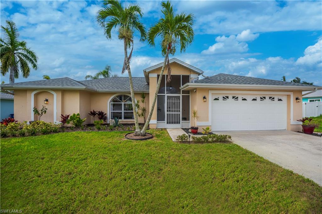 Discover the charm of Island living in this beautifully maintained 3-bedroom, 2-bath home nestled in the heart of Bokeelia! Offering 1,460 square feet of comfortable living space, 2 car garage, and recent updates, this move-in-ready home combines peace of mind with the relaxed Florida lifestyle you've been dreaming of.

The backyard is a gardener's delight, featuring beautifully landscaped grounds with lots of mature fruit trees, 6 banana trees (3 different types), 1 mango, 3 papaya, 1 lemon, 2 sea grapes, 1 shampoo ginger, and a sugar cane, thriving herb gardens and colorful tropical plantings that create peaceful setting to relax, entertain or simply enjoy Florida's natural beauty. There is a lush perimeter of mature shrubs, landscaping that provides natural privacy and enhances the homes' tranquil atmosphere.
Inside you'll appreciate the comfortable floor plan and the peace of mind that comes with major improvements, NEW ROOF (2023) ALL NEW PLUMBING THROUGHOUT THE HOME (2025), NEW WATER HEATER (2025), Even more reassuring the home has never flooded during any of the recent hurricanes. 

Conveniently located within walking distance of the community pool, pickleball courts, shopping, the local museum, and several popular restaurants, you'll love having everyday amenities just minutes from your front door. A short drive brings you to the public boat ramp, offering easy access to world-class fishing, boating, kayaking and all the waters surrounding beautiful Pine Island.
Built in 1994 and lovingly care for this home offers the perfect blend of comfort, convenience and the laid-back charm that makes Bokeelia such a desirable place to call home. Whether you're looking for a full-time residence, a seasonal retreat, or an investment opportunity this property is ready to welcome its next owner.
