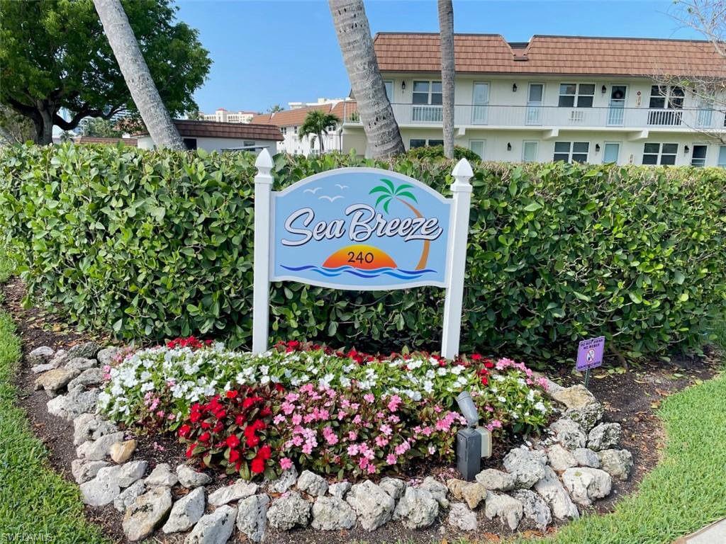 Great income producing 2nd floor, 1 bedroom, 1 bathroom condominium with tenant in place through 11/26. Impact windows and doors have been installed.  When sitting on your front balcony enjoy perfect views of the heated community pool, clubhouse, and lush mature landscaping around the complex.  Seabreeze is a short distance to Resident's Beach, restaurants, and shopping.