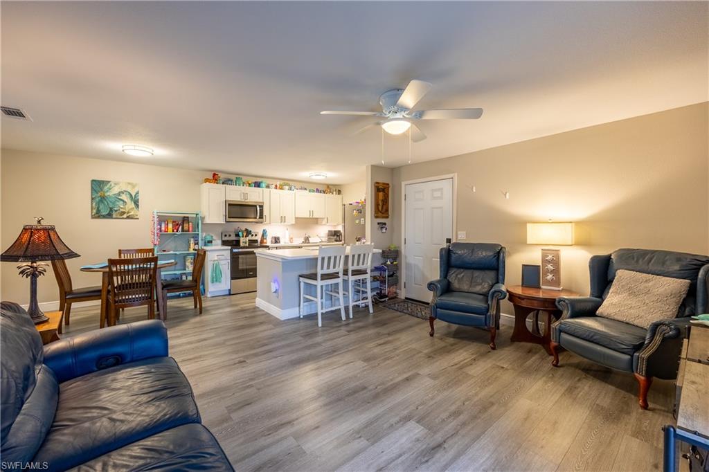 This beautifully updated, first-floor 3 bedrooms, 2 full bathrooms condo in the desirable Timberlake at Royal Woods community of South Fort Myers is now available! Featuring 1,076 square feet of newly renovated living space, an additional spacious 105-square-foot glass lanai with a northern exposure (shade side).

The property has been completely modernized with luxury vinyl plank flooring, quartz countertops, white soft-close shaker cabinetry, and stainless steel appliances. Key upgrades include impact windows and doors, a newer HVAC system and water heater, and a new roof installed in 2025.

Ideal for investors, seasonal residents, or first-time buyers, Timberlake offers resort-style amenities such as a lakefront pool, clubhouse, pickleball, and tennis courts. Centrally located near RSW International Airport, Gulf Coast Town Center, and local beaches, this is one of the most affordable large units in the community and is priced to sell.