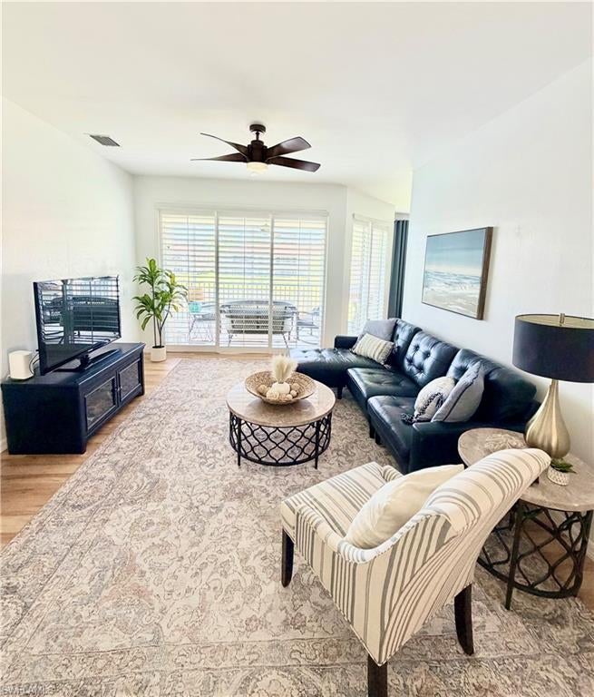 Available November and December! Leased January through March 2027.  Beautiful lakefront condo in Gulf Harbour Yacht & Country Club offered turnkey furnished and located on the second floor. This bright and spacious residence features 3 bedrooms, 2 bathrooms, and a one-car garage, with breathtaking lake views and a community pool just a short walk away. The condo showcases light, neutral walls along with wood and tile flooring throughout, creating a fresh and inviting coastal feel!