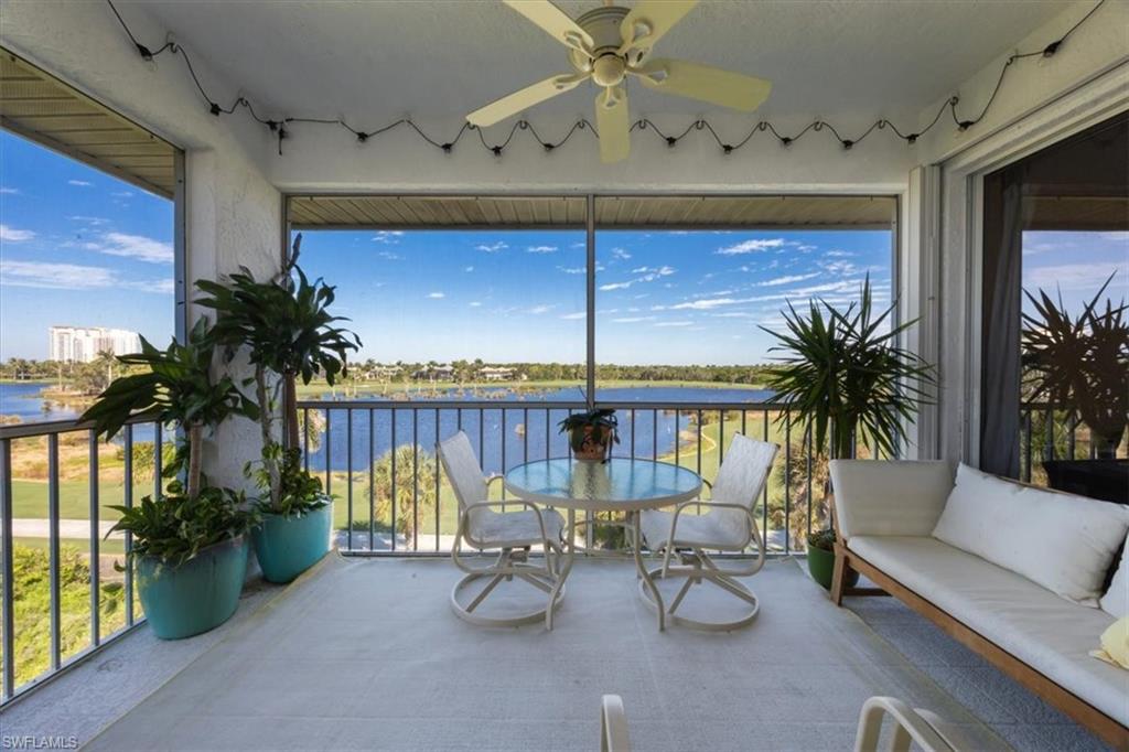 Experience luxury seasonal living in this fully renovated two-bedroom, two-bath condo in Greenbriar at Bonita Bay. Located on the third floor with elevator access, this light and bright residence features new wood flooring, a stunning open-concept kitchen with brand-new appliances, and a spacious center island perfect for entertaining. Both bedrooms offer king beds, and vaulted ceilings enhance the airy feel. Enjoy panoramic lake and golf course views from the screened lanai, ideally positioned for both sunrise and sunset. The residence includes one covered garage parking space with additional storage and additional parking. Greenbriar offers its residents a private pool, spa, tennis courts, community room, and shared grills. Bonita Bay residents enjoy a beach tram that takes you directly to the Gulf, miles of walking/jogging/biking paths, community parks, a marina, kayak launch, and on-site dining. A perfect seasonal retreat.