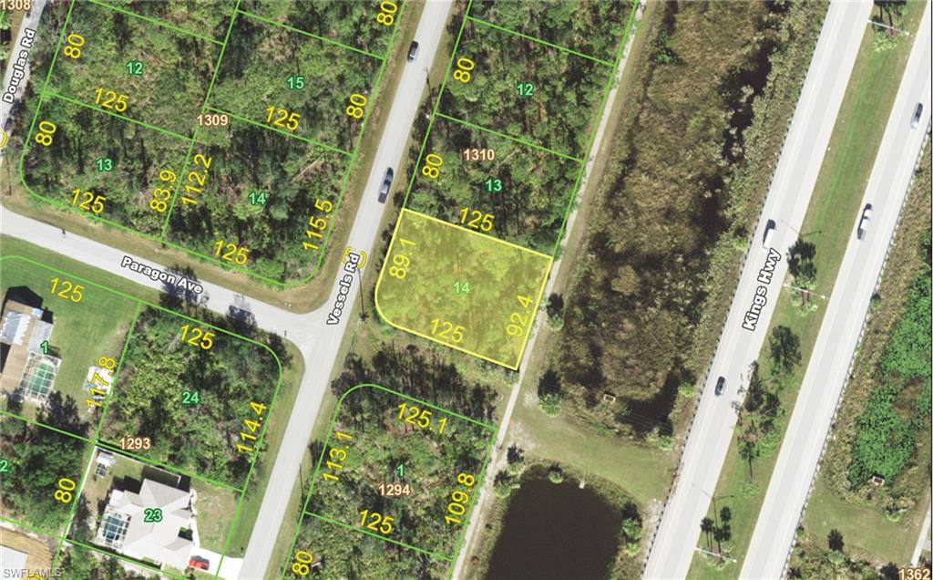 Rare Opportunity! Side-by-Side Waterfront Lots – Numbers 3366 Vessels and 3376 Vessels, Buy each one separately and combine for a large double half acre lot! Build Your Dream Home on a half acre!  Don’t miss out on this unique chance to own two adjacent waterfront lots in the rapidly growing community of Port Charlotte! With a stunning lily pond-filled lake right in your backyard, you’ll enjoy breathtaking water views, abundant wildlife, and a peaceful setting perfect for your dream home. We have a trusted contractor available to discuss building options, making your vision a reality with ease! Its Prime Location is located just minutes from Historic Punta Gorda with charming shops, waterfront dining, and the vibrant River District. Easy access to Kings Highway & I-75, connecting you quickly to Fort Myers, Bonita Springs, and Naples to the south, as well as North Port, Venice, and Sarasota to the north. Close to beautiful beaches, medical facilities, golf courses, and world-class shopping. Whether you’re looking to build your forever home, a seasonal retreat, or an investment property, this is an opportunity you don’t want to miss!