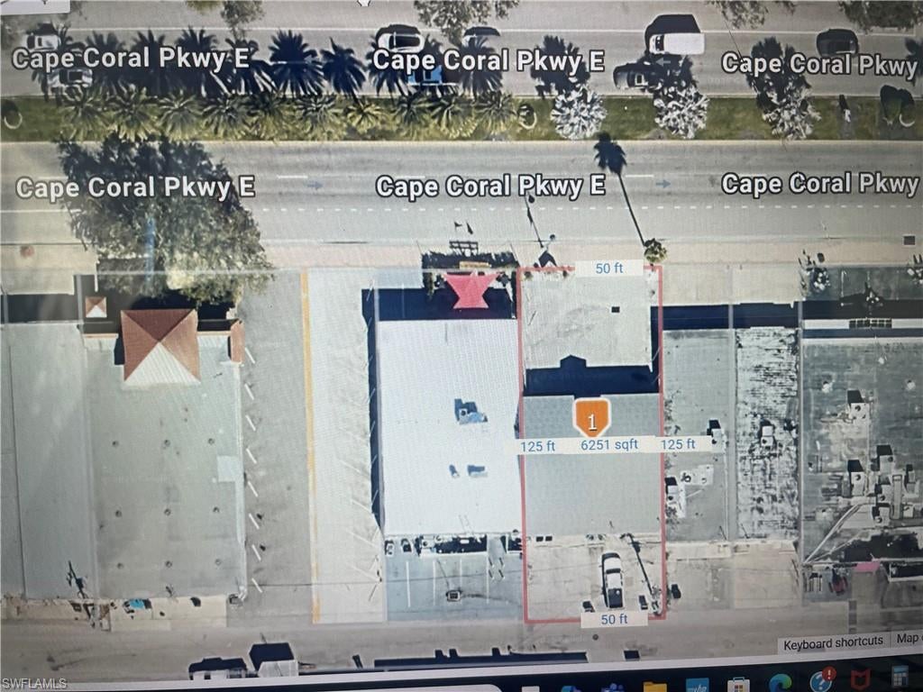 Desirable Location in Downtown Cape Coral!!! This property is split in two units. Unit #1 is Leased to a Coffee Shop. The unit #2 is Leased to e Smoke Shop. New roof and new HVAC have been installed in 2024. There are seven parking in front and six parking in the back. Please do not disturb the Tenants.