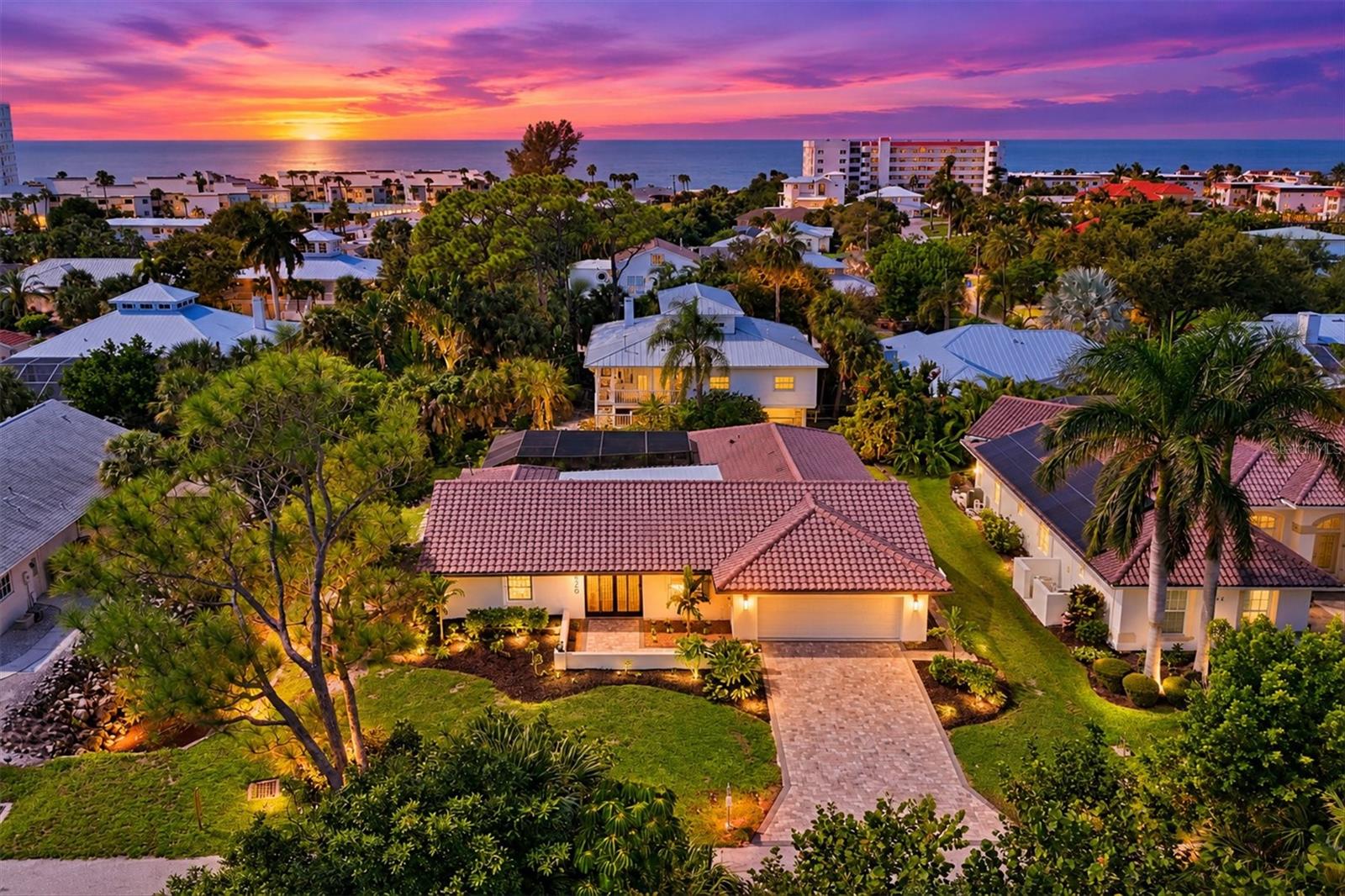Virtually Staged. Welcome to 620 Hibiscus Drive on the exquisite Island of Venice, Florida. A remarkably renovated and beautifully updated 3-bedroom, 2-bath, pool home located just minutes from the exceptional private beach access at Golden Beach, where membership is optional. This inviting home offers two separate living areas, providing plenty of space for entertaining, relaxing or accommodating family and guests.
Major improvements include a new tile roof, gutters, soffits and fascia, new pipes bringing water into the home, new tankless water heater, new irrigation system, resurfaced and updated pool with new pump, freshly painted exterior, driveway and walkway beautifully finished with new pavers. Fresh landscaping further enhances the home's curb appeal. Additional features include a security system and a large laundry room with brand new washer, dryer and sink that offers flexible space for storage, hobbies, a home office, or other uses. Hurricane shutters surround the perimeter of the home for peace of mind during unwelcomed weather.
At the heart of the home is a dazzling remodeled kitchen with quartz counters, slow close drawers, deep cabinets, new lighting and brand new, never used appliances. The kitchen has a pass through window to the lanai to make entertaining outside so much easier. The entire interior of the home has been freshly painted and is covered with new ceramic tile flooring. The impressively sized primary bedroom provides a spacious private retreat, while the second bathroom offers convenient direct access to the outdoor living and pool area—perfect for Florida living.
With extensive updates, generous living spaces, a private pool and an outstanding location to world famous beaches, dining, shopping, theater, farmers market, craft and art festivals to begin the list, this home offers the opportunity to enjoy the Venice lifestyle from the moment you arrive.