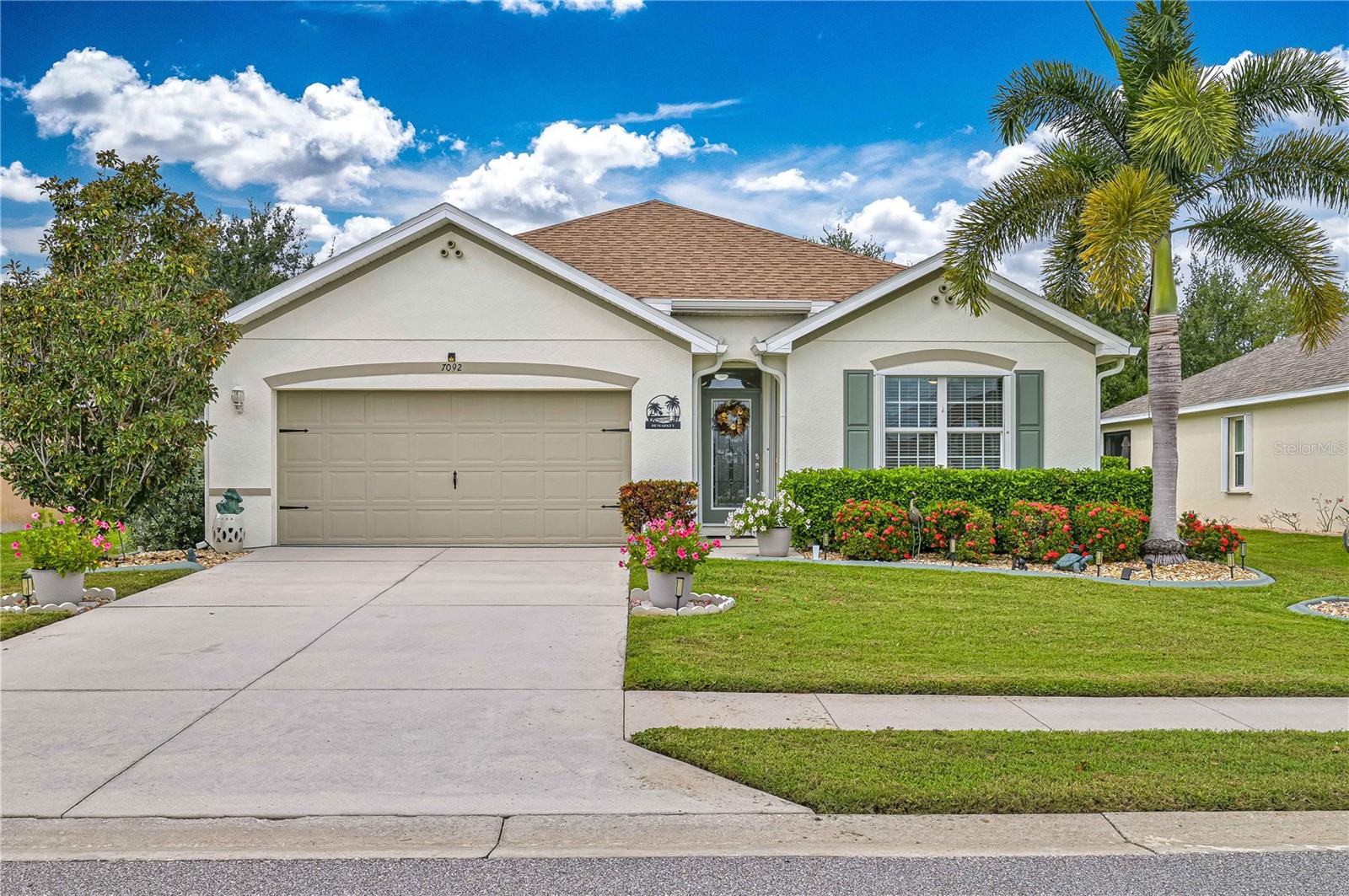 Coming Soon! Pride of ownership shows throughout this 4-bedroom, 2-bath home, tucked away on a quiet cul-de-sac in the gated community of Waterford Estates. With 1,847 square feet of living space, it offers plenty of room to spread out and a ton of storage. The kitchen features granite countertops, an updated backsplash, and a walk-in pantry. The primary suite includes an ensuite bath with dual sinks and a walk-in shower with a new glass enclosure. The home has been freshly painted inside and out. LED lighting, updated light fixtures, and ceiling fans run throughout. Outside, a covered lanai with a screened extension with new pavers, giving you plenty of space to relax or entertain.
The major items have already been taken care of. The home has a new A/C (2026), a 20yr rated shingle roof (2022), and accordion hurricane shutters (2020). It also has a newer water heater, a water filtration system, and a generator hookup that keeps you powered when you need it most. Furnishings are negotiable, making this an easy move-in or a turnkey seasonal retreat.
Waterford Estates offers two heated community pools, a clubhouse with fitness center, billiard and card rooms, pickleball and tennis courts, bocce, and walking trails around the lakes, all with super low HOA fees. The community is just minutes from historic downtown Punta Gorda, Fishermen's Village, the Harborwalk, Punta Gorda Airport, US-41, and I-75.
