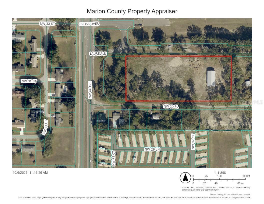 Rare 3.5 Acre Agricultural site ready for your new site built or manufactured home. The lot has been partially cleared and permitter fenced with a gate. There is a 40’x84’ enclosed pole barn with concrete floor. Electric is onsite. Located in a growing area of Marion County with quick access to I-75 and WEC. Possibility of Zoning and Land Use change to allow commercial development.