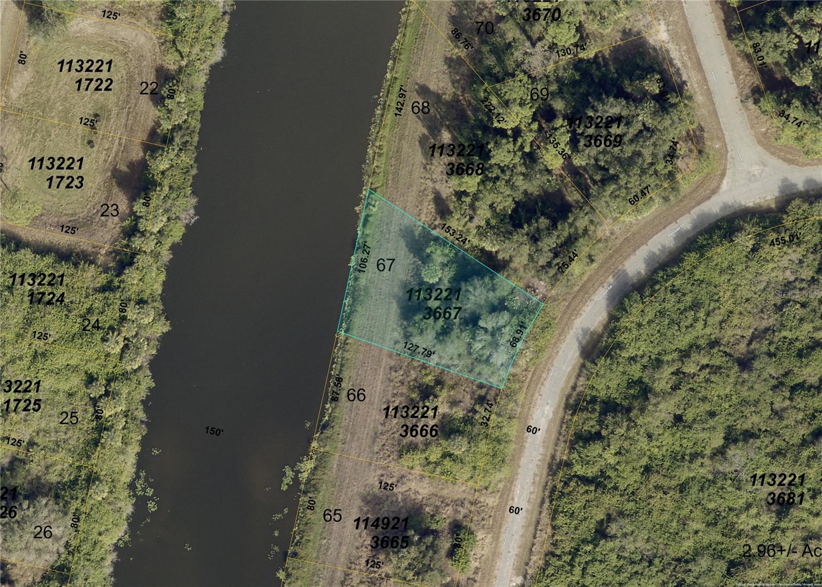 NORTH PORT - A great location for growing North Port, 106 ft. waterfront lot, on freshwater canal, oversized 11,877 sq. ft. lot, (.27 acres) with   beautiful water views, No flood zone, No HOA, No Deed Restrictions, good access to I-75, US 41 (Tamiami Tr), shopping, dining, schools, beaches, parks, and healthcare facilities.  Great investment and privacy!