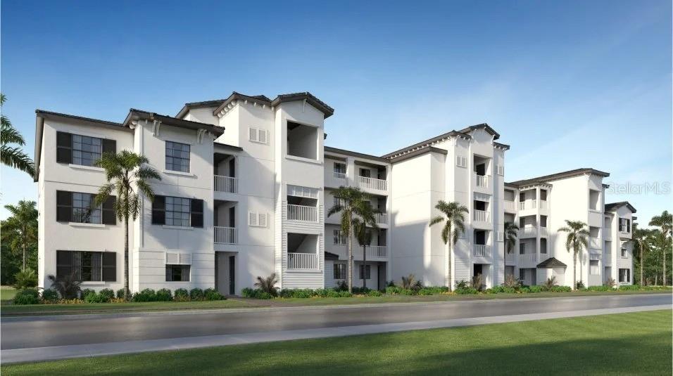 Under Construction. Experience the best of resort living at Wellen Park Golf & Country Club, where a stunning golf course setting, luxurious clubhouse, a full-service spa and vibrant social scene await. This cozy condo features a split floorplan with an open layout among the kitchen, dining room and living room, with sliding doors that extend to the lanai for outdoor activities. Next to the lanai is the luxe owner’s suite, while a secondary bedroom is near the foyer provides added privacy. Plus, the convenience of covered parking completes this easy, low-maintenance lifestyle. Prices, dimensions and features may vary and are subject to change. Photos are for illustrative purposes only. Estimated delivery date is Nov/Dec 2026.