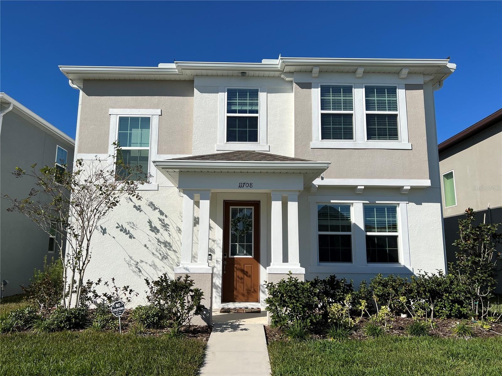 Look no further! This sweet, cozy 3 Bedroom 2 and 1/2 Bath home would end your house hunt! It is located in a well-maintained community called Meridian Parks, near the booming Lake Nona Town Center, with easy access to Publix, restaurants, fitness & wellness center and more. This house features a very efficient open floor plan, a large kitchen island, and a sliding door with access to the side porch. There is an additional flex room on the first floor that can be used either as an office or a formal dining room. The primary bedroom features separate his and hers double walk-in closets! Light-filled bathroom with double sinks, and a window that welcomes abundant natural light. There is a spacious loft on the 2nd floor with great views that can be used as additional family room, home office, extra lounge area and more. This house is equipped with water filtration and water softening system providing cleaner and healthier water supply. Garage is upgraded with a 240V electrical vehicle charging receptacle. The community provides fantastic amenities with low HOA fees, wonderful well planned scenic walking/running trails, elegant clubhouse and event room for your entertainment needs, well equipped gym, family friendly swimming pool, playgrounds and more. With great location, A-rated schools, beautiful preserve surroundings, convenience of quick access to groceries, shopping centers, wellness centers and high way systems, and with very reasonable pricing, you will definitely love this house!
