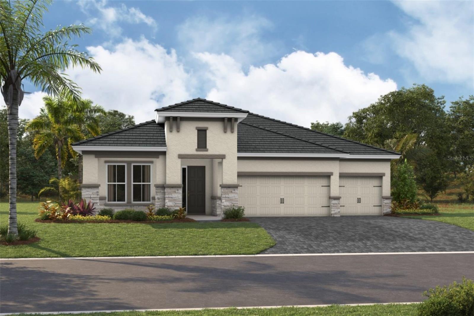 Under Construction. Biscayne I
Discover an exceptional blend of luxury, comfort, and effortless Florida living in the Biscayne I by Homes by WestBay. Featuring 2,562 square feet of thoughtfully designed living space, this stunning residence includes 3 bedrooms, 3 full bathrooms, a dedicated den, and a spacious 3 car garage.

At the heart of the home, an expansive open concept layout seamlessly connects the great room, dining area, and kitchen, creating an inviting atmosphere for everyday living and memorable gatherings. The versatile den provides the perfect setting for a private home office, reading retreat, or additional space tailored to your lifestyle.

The true highlight of this residence awaits outdoors, where an extended covered lanai and sparkling private pool create your very own backyard paradise. Overlooking breathtaking water views, this exceptional outdoor living space is ideal for relaxing poolside, entertaining guests, or enjoying Florida's beautiful sunsets from the comfort of home.

With its thoughtfully designed interior, incredible outdoor living spaces, and picturesque waterfront setting, the Biscayne I delivers an extraordinary lifestyle where every day feels like a getaway.

Images shown are for illustrative purposes only and may differ from actual home. Completion date subject to change.