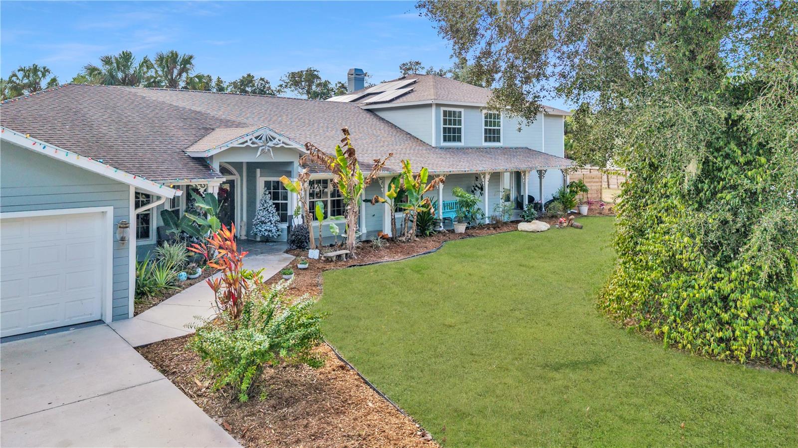 Multigenerational home over 5500 sqft. back on the market with a NEW roof! This spacious home offers 6 bedrooms, 4 bathrooms, and multiple bonus rooms. A major renovation was completed in 2023, adding more than 2,000 sq. ft. to the home, creating a large pool and cabana area, and installing a new roof with many additional upgrades. 

From the moment you step onto the welcoming front porch spacious enough for rocking chairs to enjoy your morning coffee, you’ll feel the warmth and character of this exceptional property. Inside, the home features open ceilings and skylights that bring in natural light highlighting its modern, distinctive design. Multiple living spaces offer unmatched versatility, including a cozy family room including over 20-foot ceilings, a comfortable living room, a bright sitting room, and a formal dining room perfect for gatherings. 
The expansive kitchen is a chef’s delight, featuring abundant cabinet storage, granite countertops, two refrigerators, a generous center island, providing plenty of workspace for cooking and gatherings. Convenient access to one of the home's two laundry areas is located just off the kitchen.

The first-floor master suite offers privacy and generous space, along with a walk-in closet.

The second-floor master suite is located off a large loft area and includes its own private bathroom with an enclosed stone tub, a separate walk-in shower, a second laundry area, and a custom large master closet. 
Enjoy Florida living at its finest with a sparkling large swimming pool, complete with an beach style “island” cabana perfect for lounging or entertaining. The fenced backyard is designed for outdoor enjoyment and a playground area, and a concrete path suitable for bicycles, rollerblades, and other activities. A metal barn/shed was also added in 2024 for additional storage or workspace and is 36'x40'.

Located minutes from Wellen Park and CoolToday Park, the home offers quick access to dining, recreation, and community events. I-75 and local Gulf Coast beaches are a short drive away, making this a convenient location for travel, work, and leisure.

Schedule your own personal tour today!