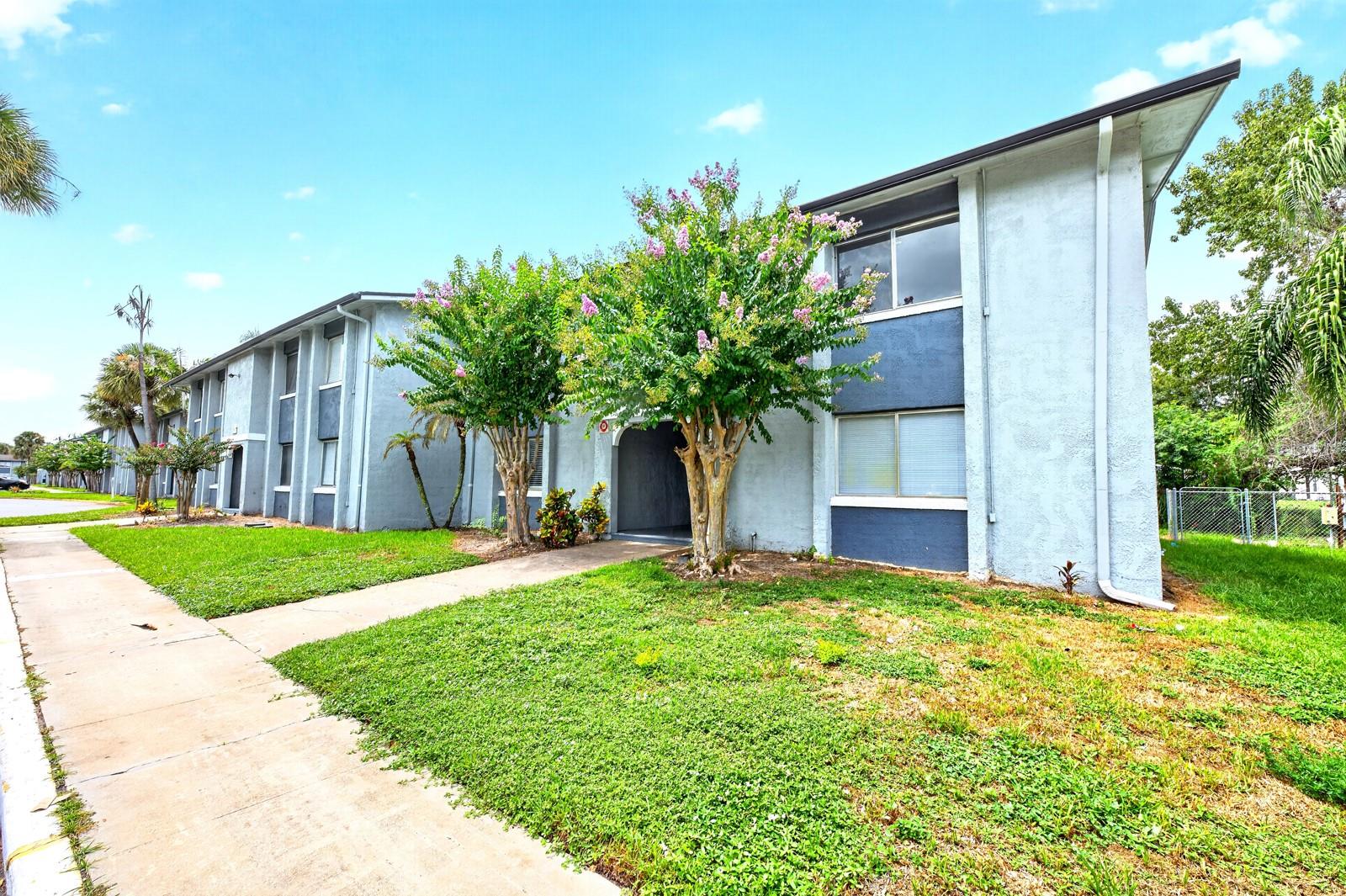 Excellent investment opportunity or ideal low-maintenance MOVE-IN READY home in the Millennium Palms community! This well-maintained 1-bedroom, 1-bath end-unit condo offers a easy layout with DURABLE VINYL PLANK flooring throughout the living room, dining area, and bedroom, plus ceramic tile in the kitchen and bathroom for easy upkeep. Enjoy relaxing on the private 4' x 15' BALCONY overlooking a tranquil pond, creating a peaceful outdoor retreat. As an **end unit located adjacent to the community pool,** this condo offers added privacy along with convenient access to one of the neighborhood's most popular amenities. Ideally located near major highways, shopping, dining, Valencia College, Universal Orlando, and other major employers and attractions, this property is well-positioned to attract long-term tenants or serve as a convenient primary residence. Whether you're looking to expand your investment portfolio or purchase your own affordable Orlando home, this condo offers outstanding potential in a central location.
