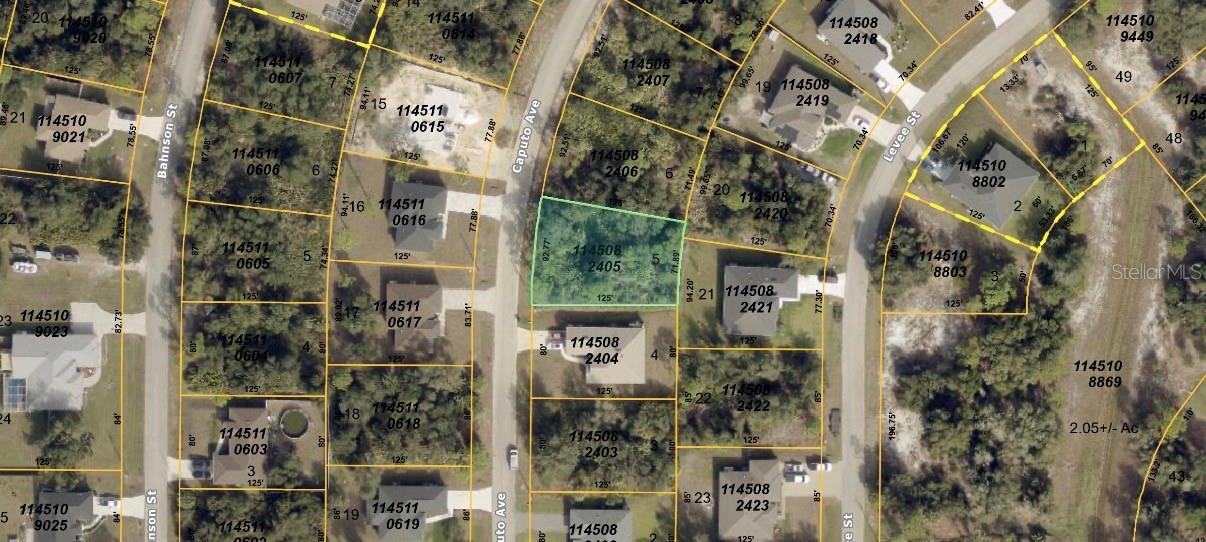 Great opportunity to own a beautiful vacant residential lot in the growing city of North Port, Sarasota County, Florida! Located on Caputo Avenue in ZIP code 34288, this approximately 10,000-square-foot (80 x 125) wooded lot is an excellent choice for building your dream home or investing in Southwest Florida real estate. Situated in a quiet residential neighborhood surrounded by natural beauty and existing homes, this property provides a peaceful setting with convenient access to Atwater Drive, Price Boulevard, Toledo Blade Boulevard, Veterans Boulevard, US Highway 41, and Interstate 75. Enjoy nearby shopping centers, restaurants, schools, parks, golf courses, and recreational activities. Beautiful Gulf Coast beaches in Venice and Englewood are just a drive away. North Port continues to experience residential development, making this property an attractive choice for homeowners and investors alike. Don’t miss this opportunity to own land in Southwest Florida and create your future paradise!