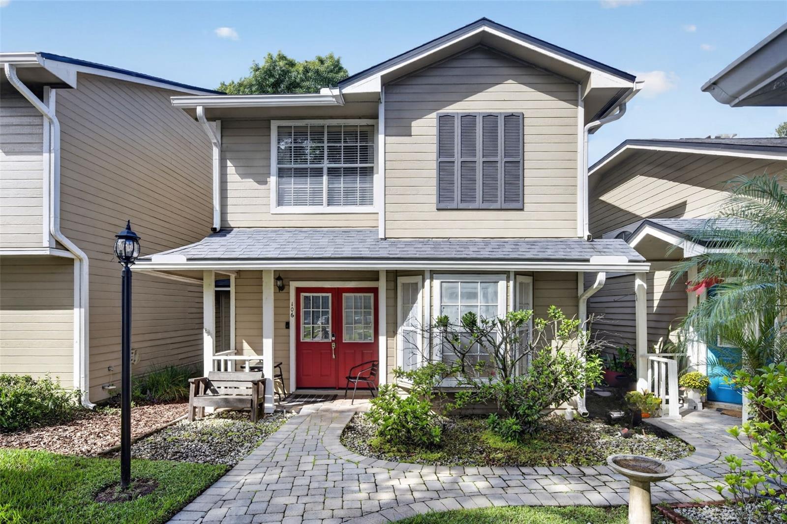 Welcome to Lake View on Lake Fredrica. 2 bedrooms/2 bathrooms PLUS office! This wonderful home is spacious and light. Living space is open with a downstairs kitchen, dining, and living space flowing together nicely. This unit has a fabulous office nook, a highlight not common in this floorplan. Upstairs find 2 large bedrooms, each having its own full bathroom, and ample storage. The homes have an independent feel as they are attached only by storage, rather than sharing walls to interior rooms. Outside your front door is a darling courtyard to welcome you home each day. The community amenities feature tennis courts, pool, and lovely lakefront park and dock over the water, all supported by a modest fee. A/C replaced in 2022, water heater in 2021, and association replaced roof in 2023. Reach out for a private tour!