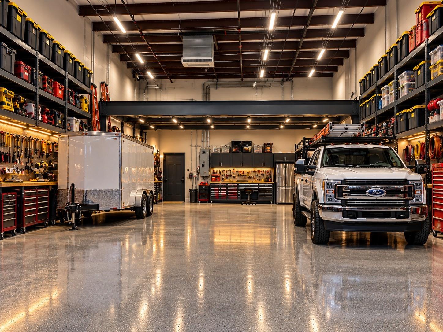 MORE THAN STORAGE — 1,575 SQ. FT. OF POSSIBILITIES IN FORT MYERS! WHY RENT WHEN YOU CAN OWN? Discover this privately owned 1,575 SQ. FT. WAREHOUSE UNIT in a GATED FORT MYERS COMPLEX WITH 24-HOUR OWNER ACCESS! Featuring a massive 16' x 16' OVERHEAD DOOR, SOARING 20-FOOT CEILINGS, AIR CONDITIONING, PLUMBING, AND MEZZANINE BUILD-OUT POTENTIAL, this property offers the flexibility to create a space that fits your lifestyle, business, or hobbies! BOATS, CARS & TOYS! Looking for a place to store your boat, trailer, sports cars, classic vehicles, motorcycles, or recreational equipment? The oversized door, generous ceiling height, and convenient around-the-clock access make this an exciting opportunity for Southwest Florida enthusiasts! BUSINESS OWNERS & CONTRACTORS! Explore the possibilities for storing work trucks, tools, equipment, inventory, and supplies. Enjoy the convenience of owning your own warehouse space with 24-hour access! WORK HARD, PLAY HARD! Imagine the ultimate MAN CAVE, SHE SHED, GAME ROOM, AUTOMOTIVE SHOWROOM, OR HOBBY RETREAT! With 20-foot ceilings and mezzanine build-out potential, you have the opportunity to customize the space to suit your vision. Whether you're looking for practical storage, business-related space, or a personalized recreational retreat, this versatile warehouse unit offers an outstanding ownership opportunity in Fort Myers! OWN THE SPACE. CREATE THE POSSIBILITIES. MAKE IT YOURS! All potential uses and improvements are subject to association restrictions and permitting requirements. Virtually staged photos illustrate conceptual possibilities and do not represent existing improvements.