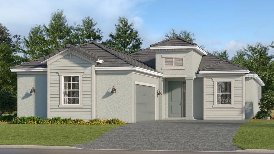 Under Construction. Experience the best of resort living at Wellen Park Golf & Country Club, where a stunning golf course setting, luxurious clubhouse, a full-service spa and vibrant social scene await. Modern and sophisticated, this single-story home enjoys a shared design among the dining room, kitchen and Great Room that opens to the covered lanai. A flexible den is near the entry, opposite a full bathroom and bedroom that’s perfect for guests. The private owner’s suite enjoys a personal bathroom toward the back of the home. Prices, dimensions and features may vary and are subject to change. Photos are for illustrative purposes only. Estimated delivery date is mid to late 2027.