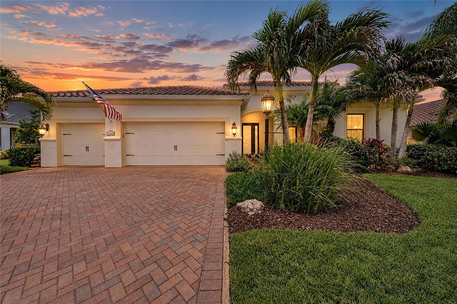 Welcome to this exceptional Neal Communities Hatteras model, nestled within the highly sought-after gated community of Grand Palm in Venice, Florida! This beautifully maintained 4-bedroom, 3-bathroom home with a private den/office offers the perfect combination of modern upgrades, spacious open-concept living, and the ultimate Florida lifestyle.

The newly updated kitchen is a true standout, featuring expansive brand-new quartz countertops and an enlarged center island that creates an impressive centerpiece for the home. Designed with both beauty and functionality in mind, the updated kitchen flows seamlessly into the open living and dining areas, providing the perfect setting for entertaining guests, gathering with family, or simply enjoying everyday living. The thoughtfully designed floor plan offers generous living spaces, soaring 10-foot ceilings, and an abundance of natural light, creating a bright, airy, and welcoming atmosphere throughout.

Additional upgrades include elegant plantation shutters, wood flooring in the primary suite and private den/office, tile flooring throughout the main living areas, vinyl flooring in the secondary bedrooms, and epoxy-coated flooring in the spacious 3-car garage. The primary suite's walk-in closets feature custom-designed built-in closet systems, with an additional custom closet system in one of the guest bedrooms, providing exceptional storage and organization. Every detail contributes to a home that is as functional as it is inviting.

Step outside and discover what truly sets this property apart — your very own private backyard oasis! The stunning custom pool, completed in 2020, serves as the centerpiece of this spectacular outdoor retreat. Surrounded by lush tropical landscaping and offering the rare benefit of no rear neighbors, this peaceful setting provides exceptional privacy and the feeling of your own secluded paradise. Whether you're lounging poolside, hosting friends and family, or enjoying a quiet Florida evening, this incredible outdoor living space is designed for relaxation and year-round enjoyment.

Beyond the home, Grand Palm offers an unparalleled resort-style lifestyle surrounded by mature landscaping, scenic natural beauty, and an impressive collection of amenities. Residents enjoy multiple community centers, resort-style swimming pools, fitness facilities, pickleball and tennis courts, basketball courts, playgrounds, and miles of picturesque walking and biking trails.

Ideally situated near the vibrant downtown Wellen Park district, you'll enjoy convenient access to exceptional shopping, dining, entertainment, and the world-famous white-sand beaches of Venice. The surrounding area also offers access to highly regarded schools and continues to grow as one of Southwest Florida's most desirable destinations.

With its newly modernized kitchen, expansive open living areas, spectacular private pool, custom closet systems, and incredible Grand Palm amenities, this home truly offers the best of Florida living. Don't miss your opportunity to experience this remarkable property. Schedule your private showing today!