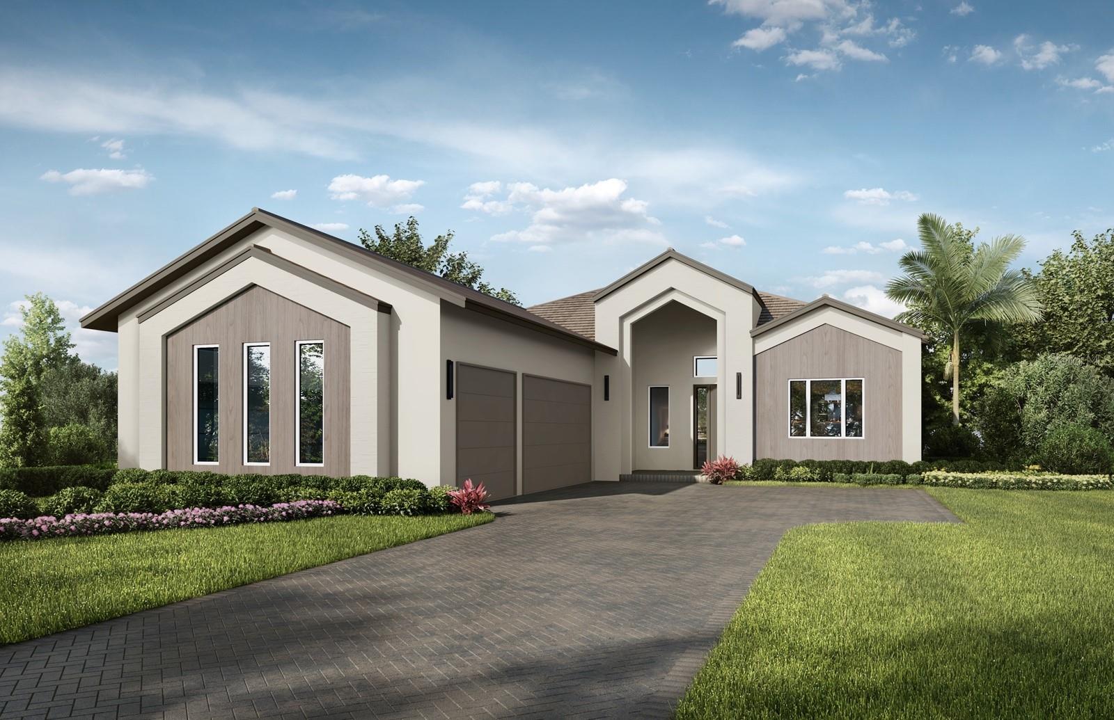 Under Construction. A beautiful blend of modern design, exceptional outdoor living, and a stunning natural setting awaits at Wild Blue at Waterside.

Stock Luxury Homes presents this impressive Mayfield III inventory home, featuring a striking modern elevation, upgraded exterior stonework, and beautifully selected interior finishes. With 4 bedrooms, 3.5 bathrooms, a spacious Great Room, formal Dining Room, and dedicated Study, the thoughtfully designed floor plan offers generous living spaces for both everyday comfort and entertaining.

The preserve and water views create a beautiful backdrop, with mature trees and manicured landscaping surrounding the pond. Inside, custom ceiling and wall details in the Great Room make a memorable statement, complemented by a dramatic large iron entry door and carefully considered upgrades throughout.

The outdoor living experience is equally impressive. Enjoy a private pool and spa with a saltwater system, swim-out benches, and panoramic screen enclosure, creating an inviting setting for relaxing or entertaining. An outdoor kitchen and fireplace make this space ideal for enjoying Florida living throughout the year. Additional features include upgraded exterior stone, insulated garage space, premium JennAir appliances, and a 3-car garage.

Even more exciting, the anticipated completion of this home in late January 2027 coincides with the opening of Wild Blue's spectacular new 30,000-square-foot resort-style clubhouse. Planned amenities include indoor and outdoor dining, two pools, a nine-hole putting course, a deluxe fitness center, and more — bringing an exceptional collection of lifestyle amenities right to your community.

This is an opportunity to enjoy a beautifully appointed home, a picturesque natural setting, and an exciting new amenity experience at Wild Blue at Waterside.

Estimated completion: Late January 2027. Call a Stock Luxury Homes Sales Consultant to schedule a private tour and learn more about this exceptional home.

Please contact a Stock Luxury Homes Sales Consultant for additional inventory opportunities that may not be listed on the MLS.