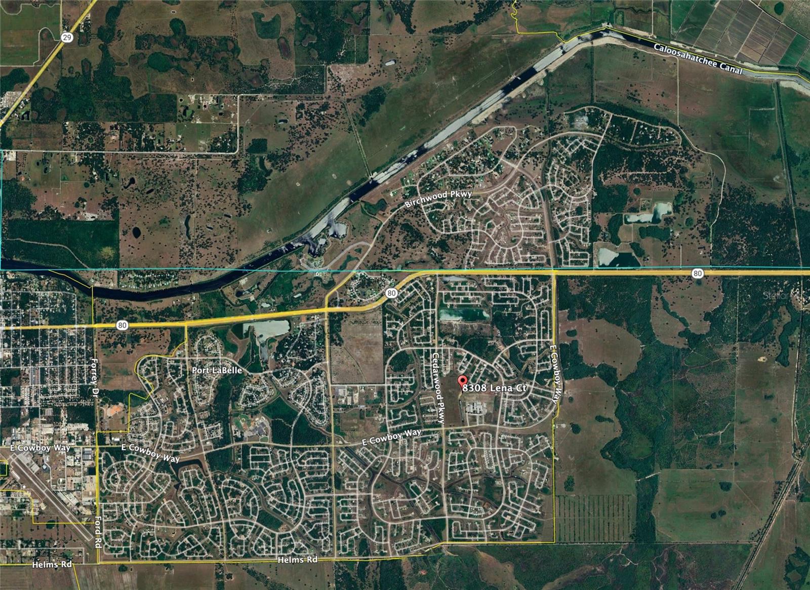 A fantastic oversized cul-de-sac lot is in the developing area of Port LaBelle. There is a lot of new construction, newer homes, and developments nearby, with many existing and future commercial developments, making this a highly desirable setting. Less than 4 miles from Port LaBelle Marina, less than 7 miles to the public boat ramp, and a host of other community venues and activities. You're also close to Lake Okeechobee, Seminole Casino Immokalee, and much more.
