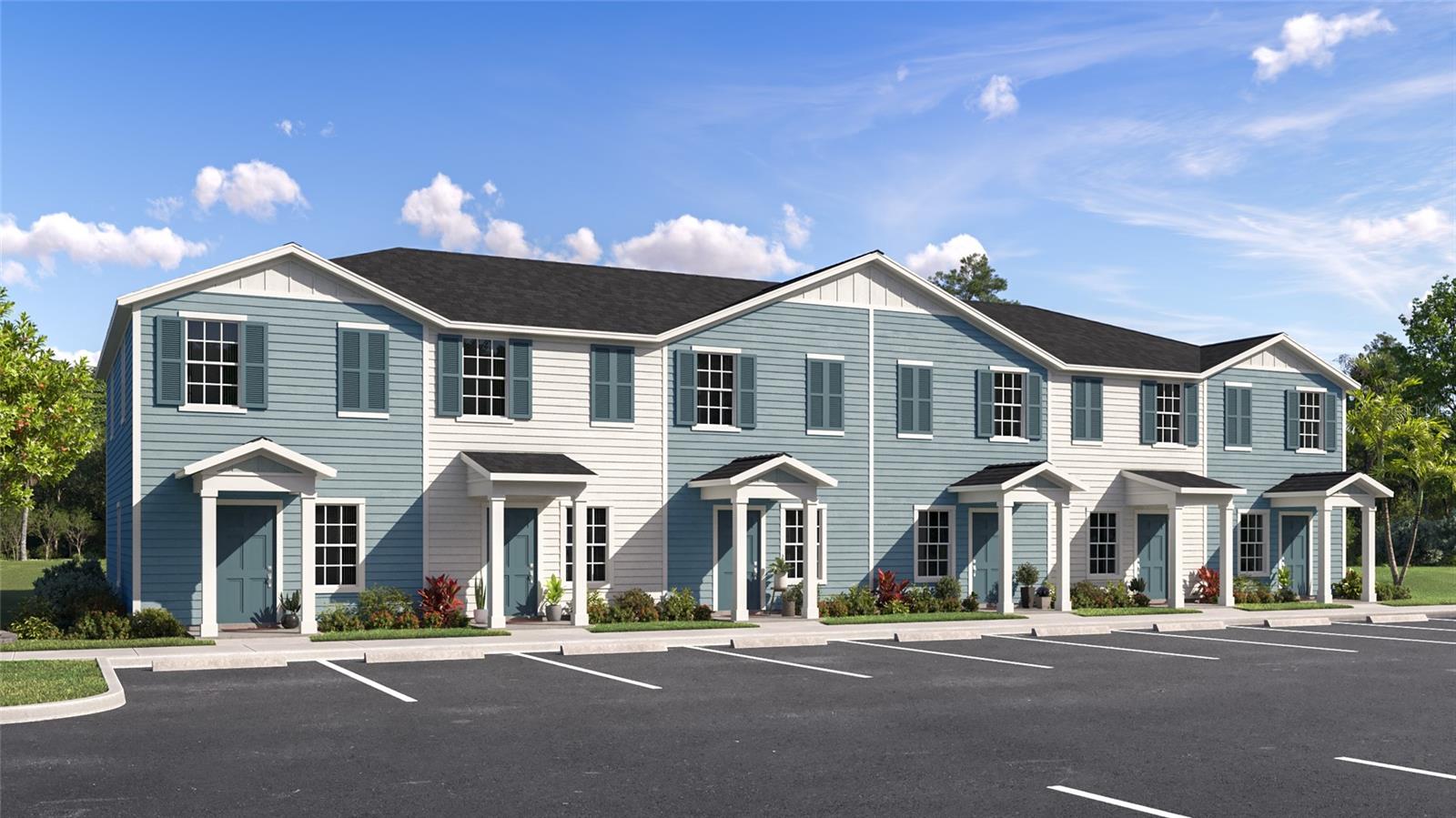 Under Construction. This new two-story townhome offers a spacious and modern design. On the first floor, a stylish kitchen flows into the nearby living and dining spaces for simple everyday living. On the second floor, two bedrooms—each with a private bathroom—offer tranquil retreats, including a generous owner's suite with a roomy walk-in closet.
