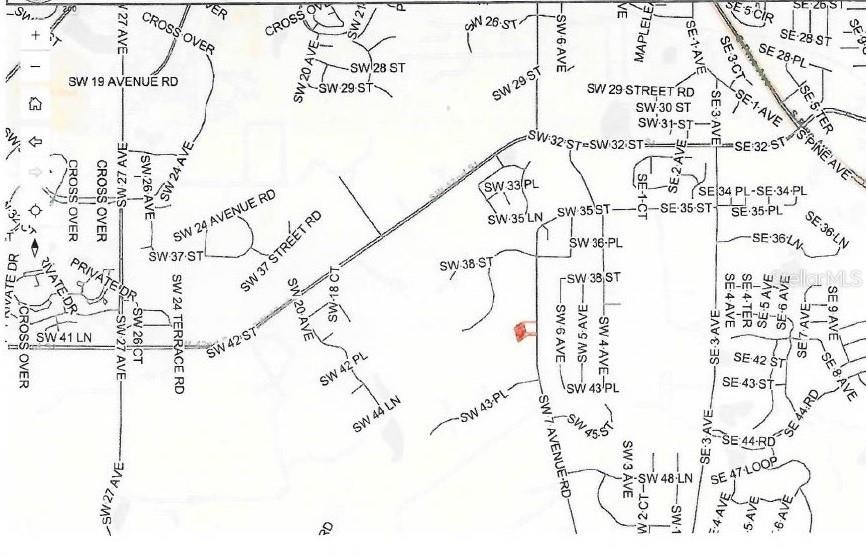 Great location of this 1.4 acres close to town and shopping.  Cleared and leveled making it ready to build your home.  No restrictions. Survey on request.  Private with low viability to neighbors and SW 7th Ave. Road.  New well tank and controls, 4 inch well.  The power pole near the site to build has underground power run to it and is connected to the working well.  Two legal access points to SW 7th Ave. Road.  Picture of lot dimensions and elevation lines in the picture folder.