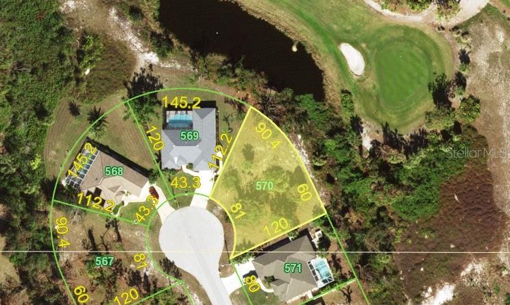 VACANT RESIDENTIAL OVERSIZED BUILDING LOT ON A CUL-DE-SAC WITH GOLF COURSE AND WATER VIEWS IN ROTONDA WEST, FL!! This is an excellent location to build your dream home. Located at the end of a cul-de-sac with golf course and water views. Gorgeous views of the Pinemoor West Golf Course in Rotonda West will also provide for many wildlife viewing encounters. The comforts of city water, sewer, cable and electric are all available here. This deed restricted community has a very low annual HOA fee. 5 golf courses, park facilities and boating & beaches are just outside your door for you to enjoy a laid back lifestyle. There are many very nice and newer homes in the area that create this beautiful neighborhood. 15 minutes to Englewood Beach and convenient to shopping and restaurants. Come check out this fantastic location NOW!!