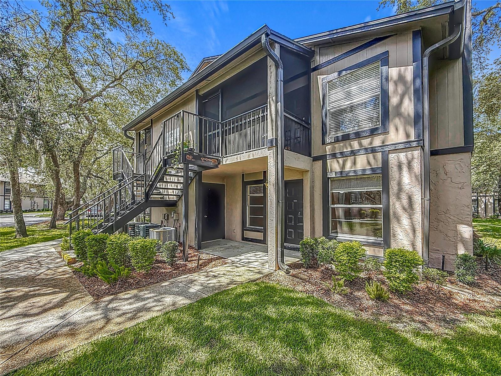 Virtually Staged. Welcome to North Oaks! Whether you're looking for a place to call home or your next investment property, this first-floor corner condo offers a great combination of location, amenities, and flexibility. 

This 2-bedroom, 2-bathroom unit features 912 square feet of living space with a functional split-bedroom floor plan, comfortable living and dining areas, and two full bathrooms. The kitchen is being completely remodeled, giving the home a fresh start for its next owner without having to take on the project yourself. Laundry hookups are conveniently located off the front patio, and the first-floor location means easy access with no stairs to navigate.

The North Oaks community features a pool, clubhouse, tennis courts, and racquetball, with water and trash included in the association fee. The unit also has an established rental history, and investors will appreciate the rental potential, with comparable 2-bedroom, 2-bathroom units in the community currently renting for approximately $1,500 per month, for a potential $18,000 in annual gross rent. For an owner-occupant, it offers a comfortable place to make your own while enjoying the convenience of condo living and community amenities.

Conveniently located near USF, area hospitals and medical facilities, shopping, dining, and major roadways for easy access throughout Tampa. Schedule your private showing and see the possibilities!