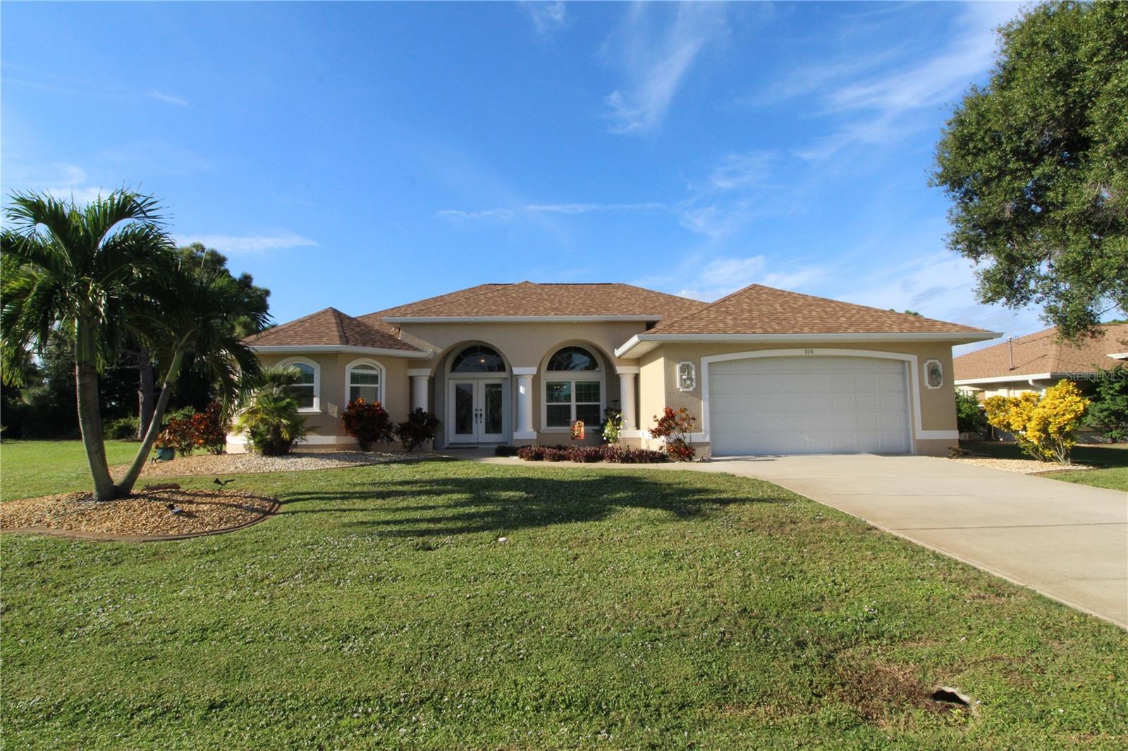 Time to Start Living the Florida Lifestyle in this Beautiful Furnished 3 Bedroom, 2.5 Bath, 2 Car Garage Pool Home in Great Location of Rotonda West.  
You will fall in love with this Beautiful Florida Home as you walk through the decorative etched glass double doors that flows into the living room with high vaulted ceilings, built-in plant shelve and sliding glass doors overlooking your private sparkling swimming pool.  The Formal Dining room has 12 ft high tray ceiling with crown molding, huge window with transom along the top for extra lighting.  
The Kitchen is a chef's dream with a long breakfast bar, corian countertops, center island, walk-in pantry, all appliances included, plenty of cabinets with pull-out drawers on the bottom and plenty of countertop space for the whole family to join in.  The Breakfast nook area has aquarium style window with awesome views of your sparkling pool.  There is a nice size Family room just off the kitchen that has a hurricane pocket sliding glass door out to your lanai/pool.  
The Primary Bedroom is huge with 2 walk-in closets and pocket sliding glass doors out to your lanai with great views of your pool and the scenic area behind home.  The Primary Bathroom is super big with split dual vanities with under cabinet lighting and one of the vanities having built-in make-up area, Roman style walk-in shower is beautifully tiled with dual shower heads and dual controls plus built-in decorative glass window with dophins overlooking your hydo-massage Garden tub.  Split floor plan.  Bedroom #2 being used as an office has a nice size walk-in closet.  Guest bathroom has one sink vanity, walk-in shower with nice tile walls and sliding glass door enclosure.  Bed #3 is spacious with nice scenic views of outback. 
Features of this Beautiful Move-in Ready Home:  Hurricane Impact Windows throughout, Pool Resurfaced 2026, Roof 2023, A/C 2022, New Well Pump for irrigation, Accordion Shutters for front doors and the lanai, Vinyl plank flooring, ManaBloc Water Distribution System and more.......
Indoor laundry room with built-in cabinets, storage closet and front load washer & dryer that will convey with property.  
Relax out back in your screened/covered lanai by your private sparkling pool.  Great Scenic views of Broadmore Park with 165 acres of open spaces, hiking trails, wildlife, lakes and an active Community Center is just walking distance behind home. For extra privacy the land to the left of home is vacant and owned by RWA.   Low annual HOA.... Deed Restricted Community....
Nearby golfing, beaches, parks, fishing, boating, shopping, restaurants and more......
Great Price!!!  Great Curb Appeal!!!  Great Location!!!
Paradise Awaits!!  Call today for your private showing.