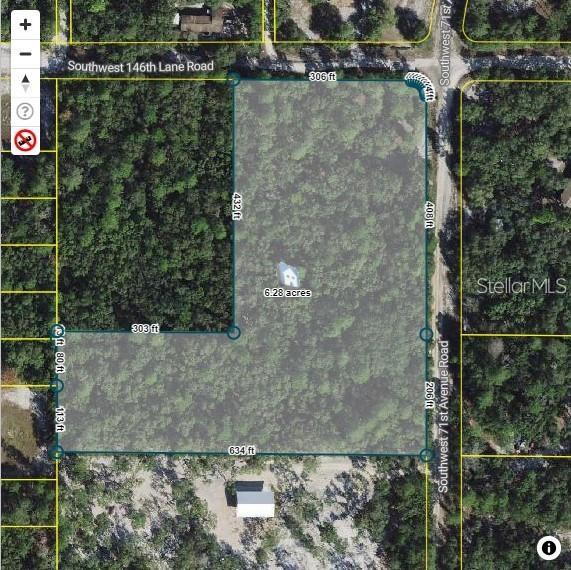 Discover the possibilities with this expansive 6.28-acre wooded parcel in Marion Oaks Ranches. Offering generous acreage and a peaceful, private setting, this property provides the space and flexibility to create your vision while remaining conveniently connected to the surrounding community. Located near SW 71st Avenue Road and SW 146th Lane Road, the property is approximately 2 minutes from the newly opened Ross Prairie Elementary School and just a few miles from SR 200, providing convenient access to shopping, dining, medical facilities, retail, and major roadways.

The property is situated in growing Southwest Marion County, where continued community investment includes the new South Marion High School opening for the 2026–27 school year. Looking for even more acreage? The adjacent 3-acre corner parcel (Parcel #41208-003-01) is also available for purchase, creating a unique opportunity to acquire more than 9 acres combined with additional paved-road frontage and expanded possibilities. Whether you're considering a future homesite, land investment, or additional acreage, this beautiful wooded property offers tremendous potential. Buyer and Buyer's Agent to verify zoning, permitted uses, utilities, dimensions, school zones, building requirements, and all other information deemed important.
